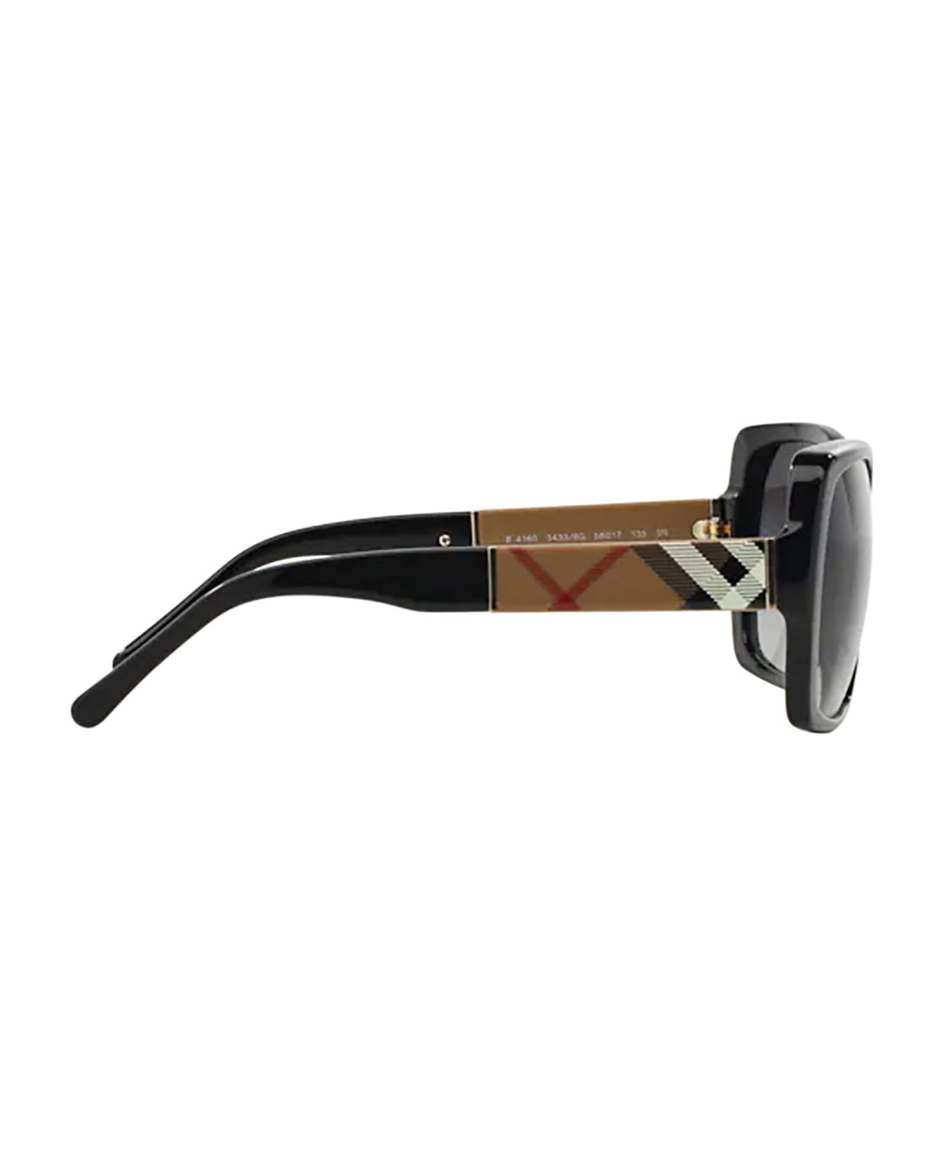 Burberry Eyewear Be4160 Black Sunglasses - Black