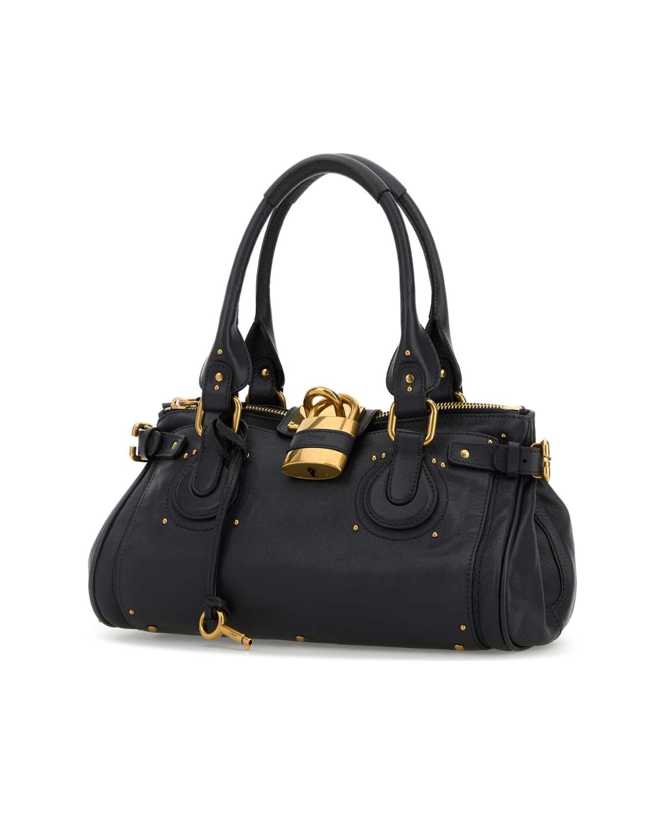 Chloé Blue Leather The 99 Shoulder Bag - BLACKNAVY