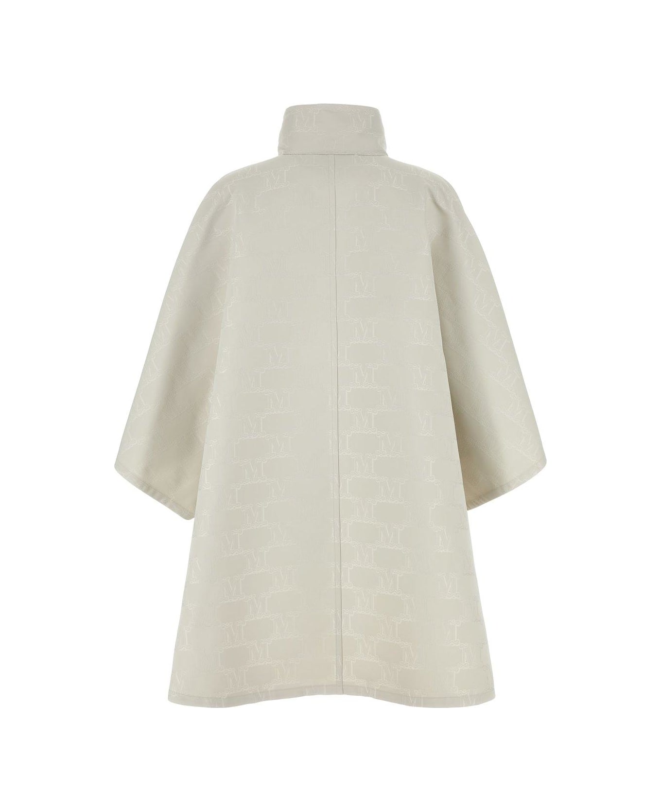 Max Mara Monogrammed Button-up Coat - WHITE コート