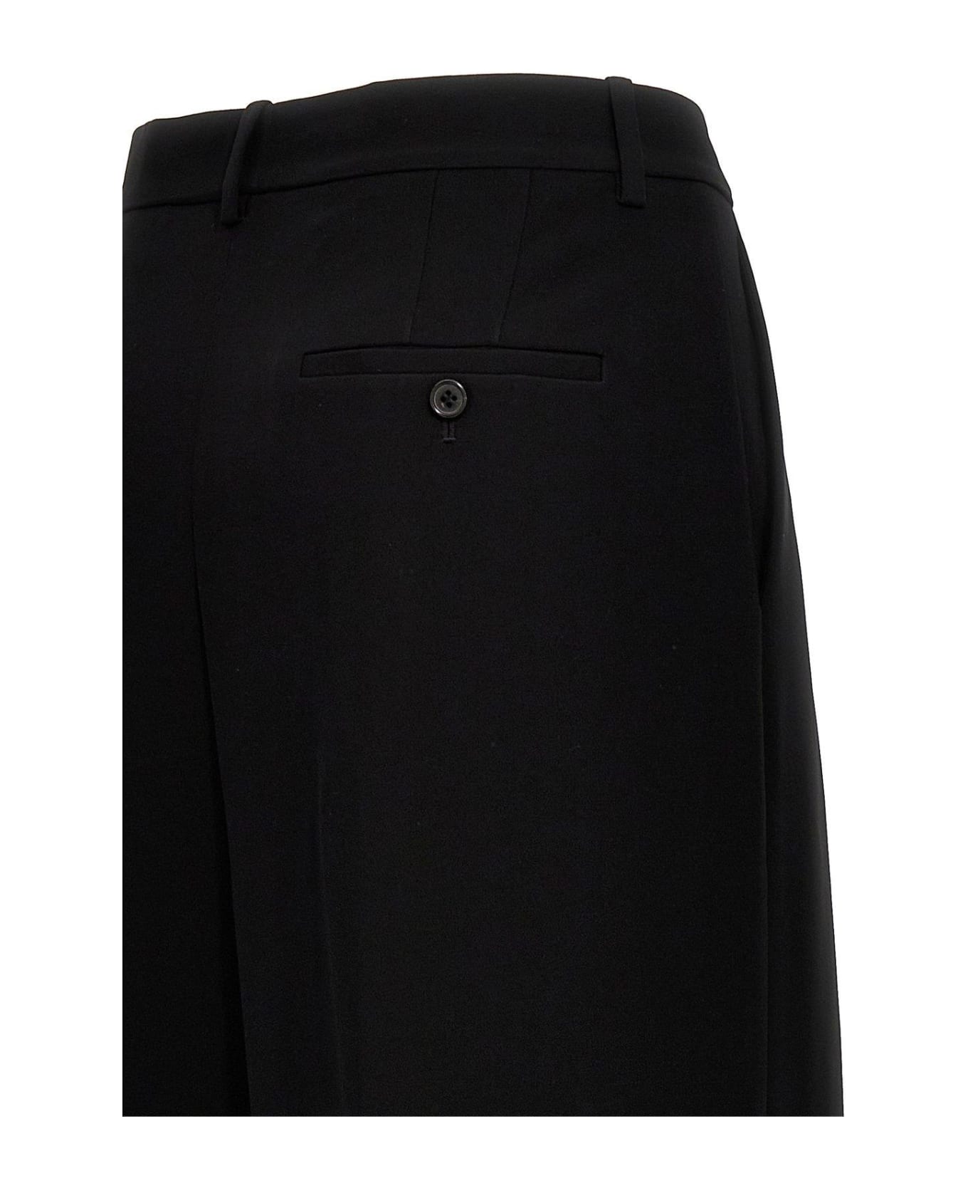 Theory High-rise Wide Leg Trousers - Black