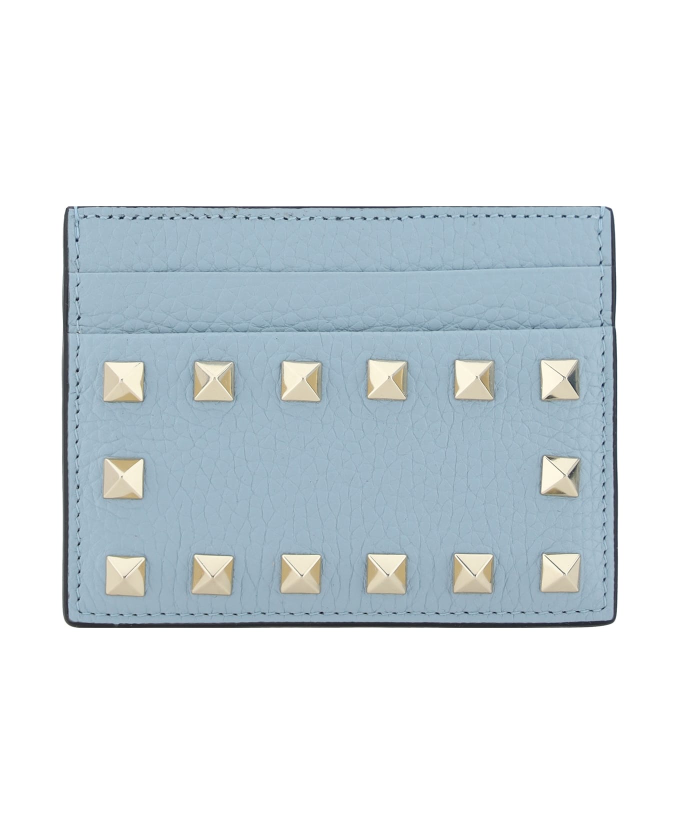 Valentino Garavani Rockstud Card Holder - Blu Porcellana