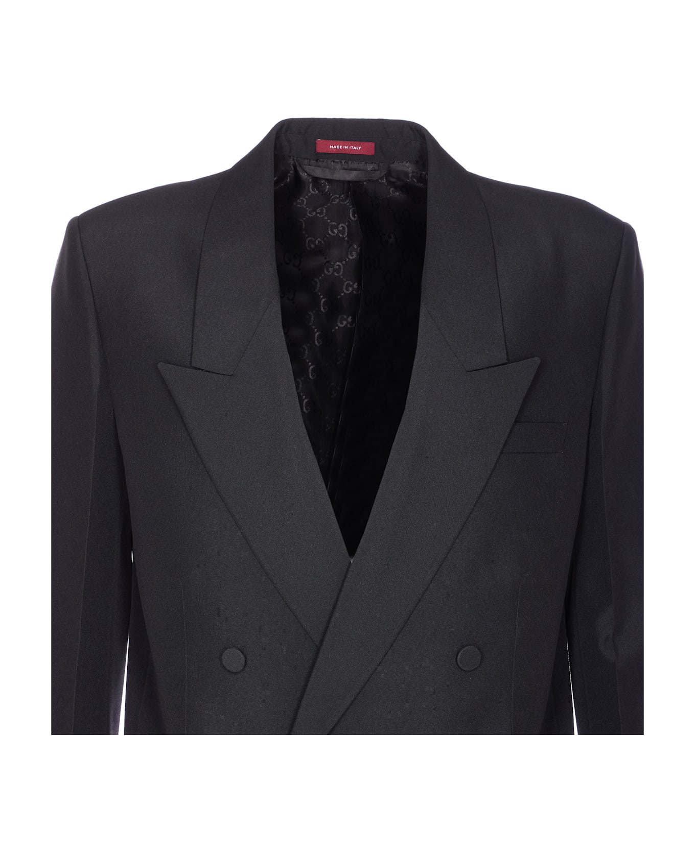 Gucci Double Breasted Jacket - Black