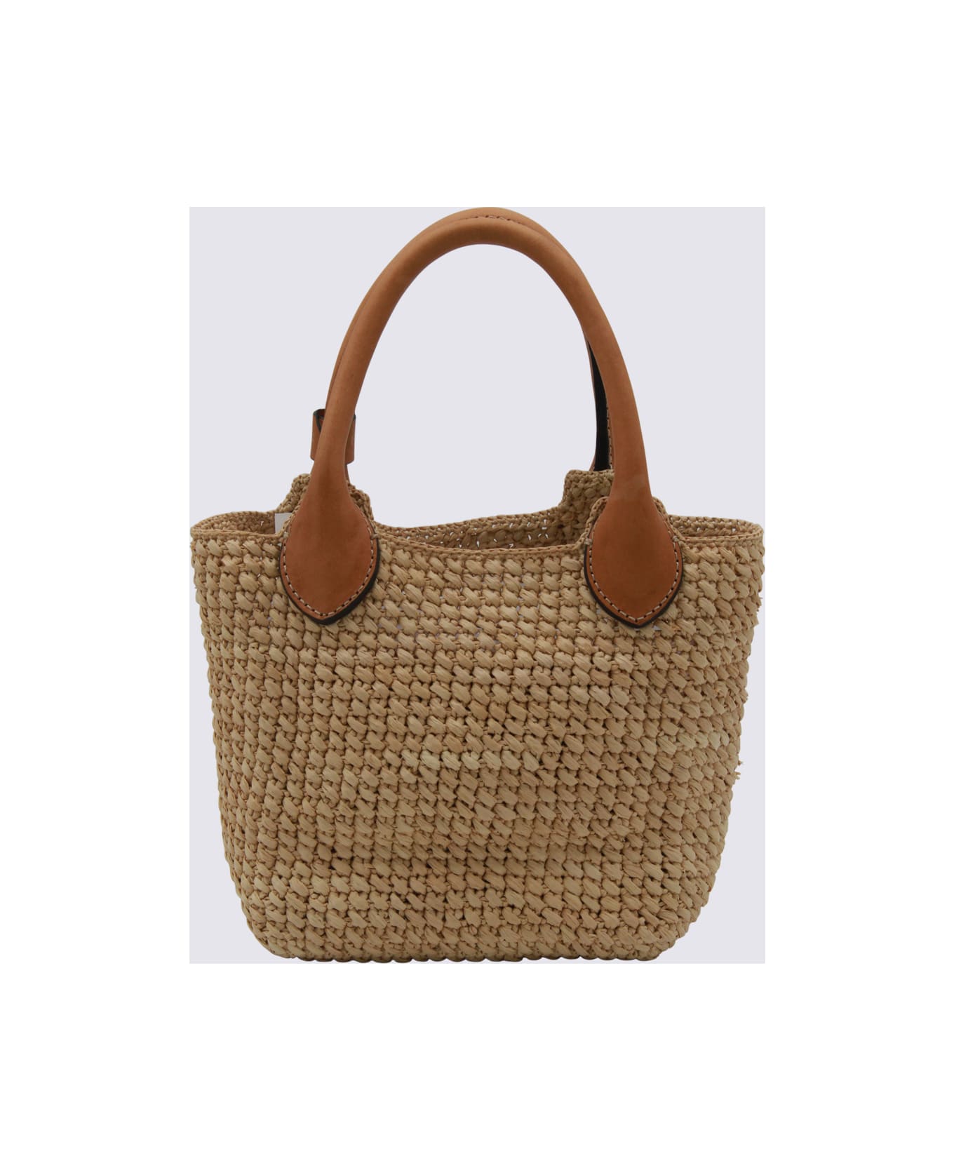 Helen Kaminski Beige Raffia Satchel