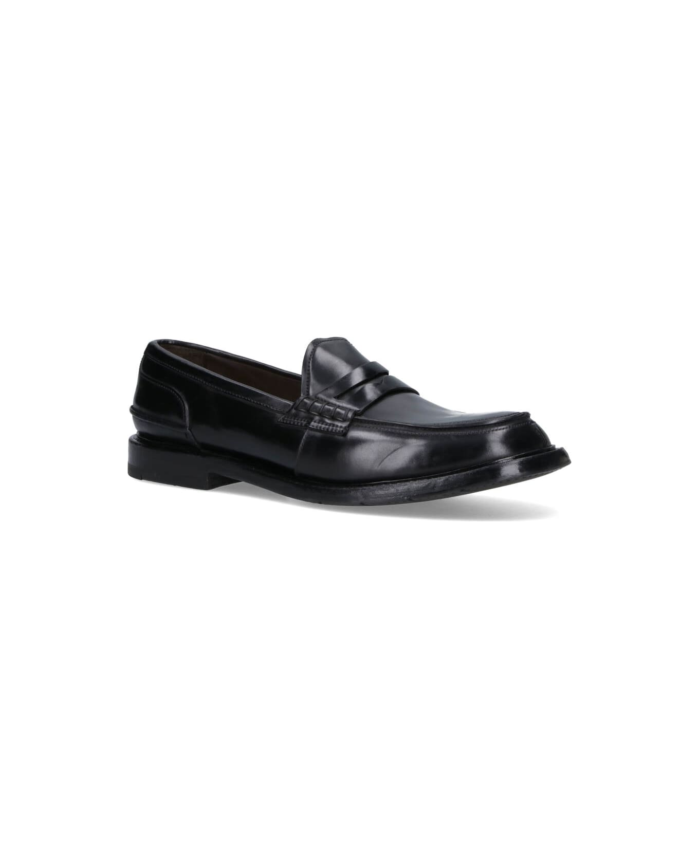 Premiata Calf Leather Loafers - Black  