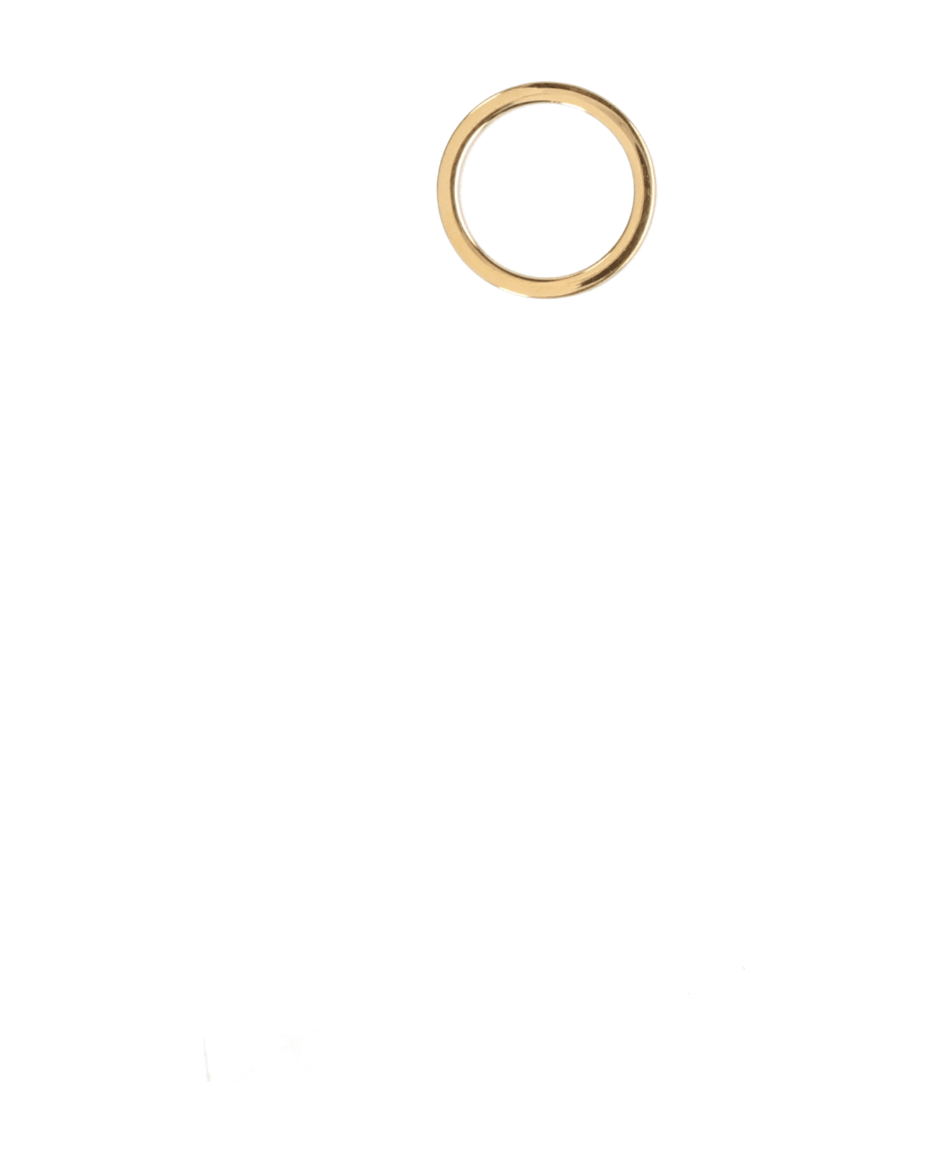 Maison Margiela Logo Engraved Ring - Yellow Gold Plating Burattato