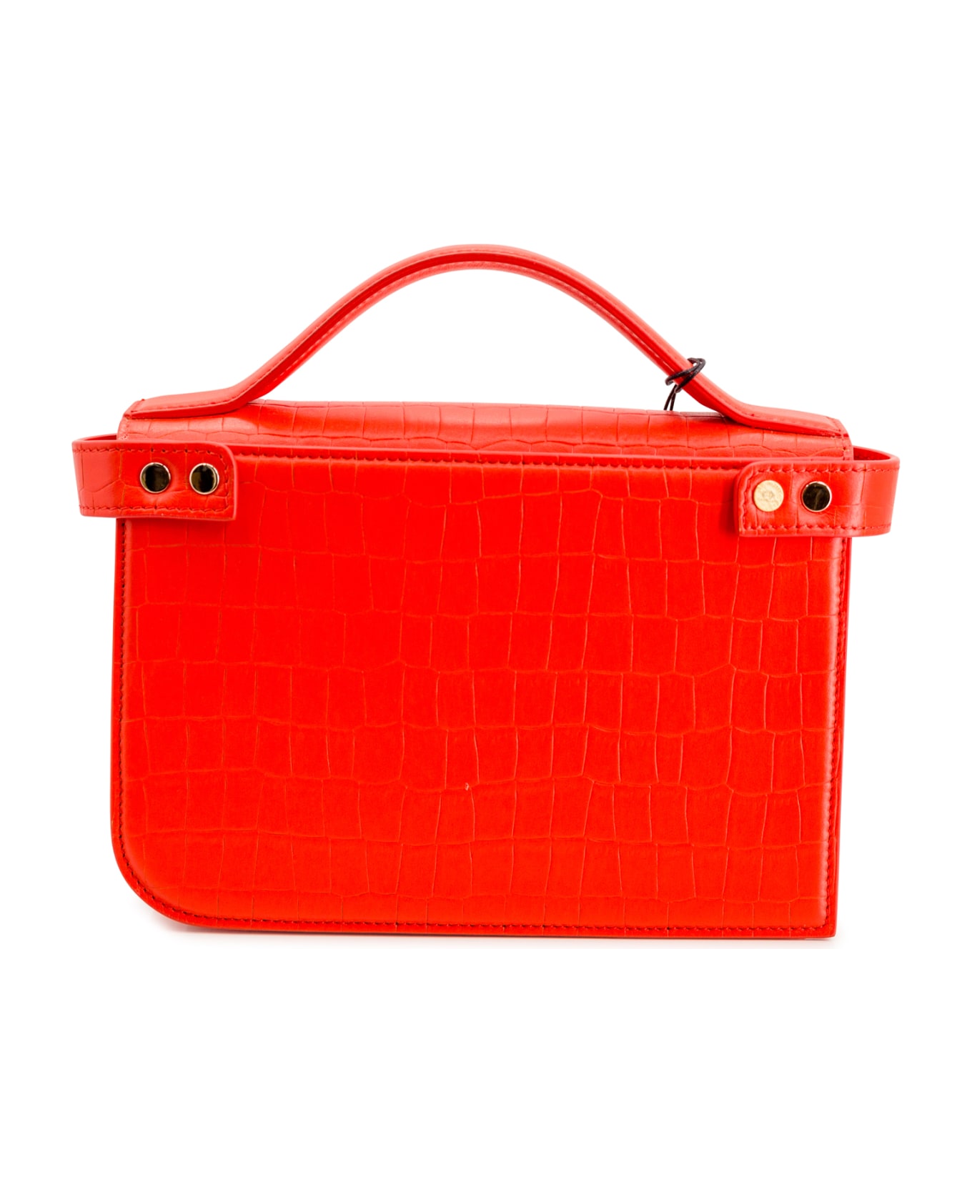 Zanellato Ella Crocodile-embossed Leather Bag - Red