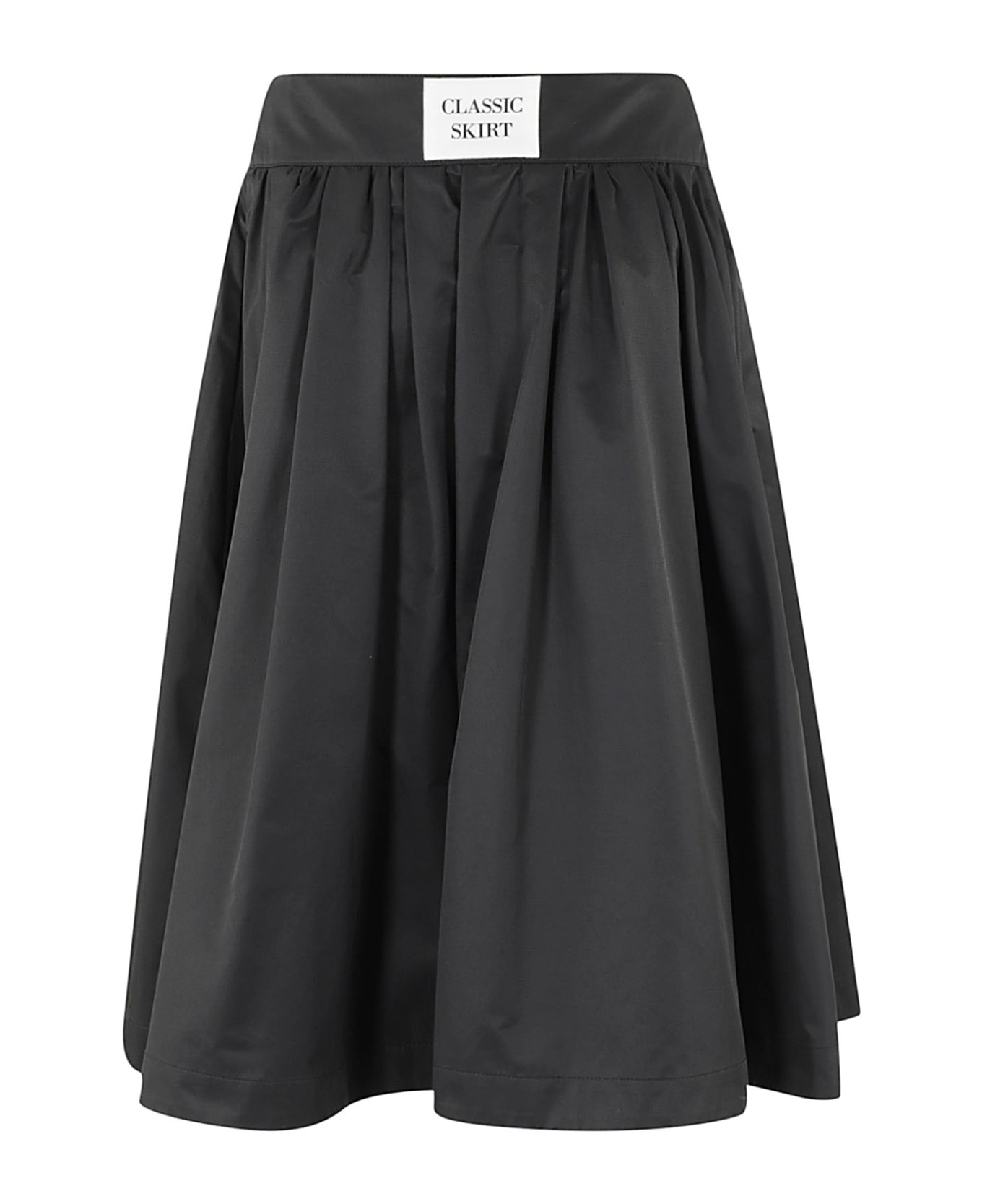 Moschino Jewel Button Nylon Blend Skirt - Nero