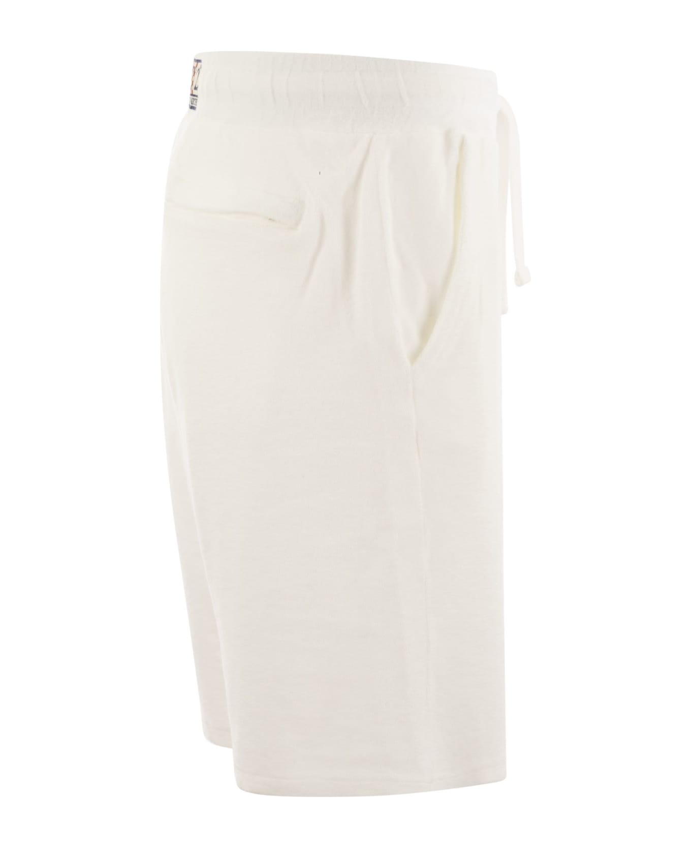 MC2 Saint Barth Sponge Bermuda Shorts - White