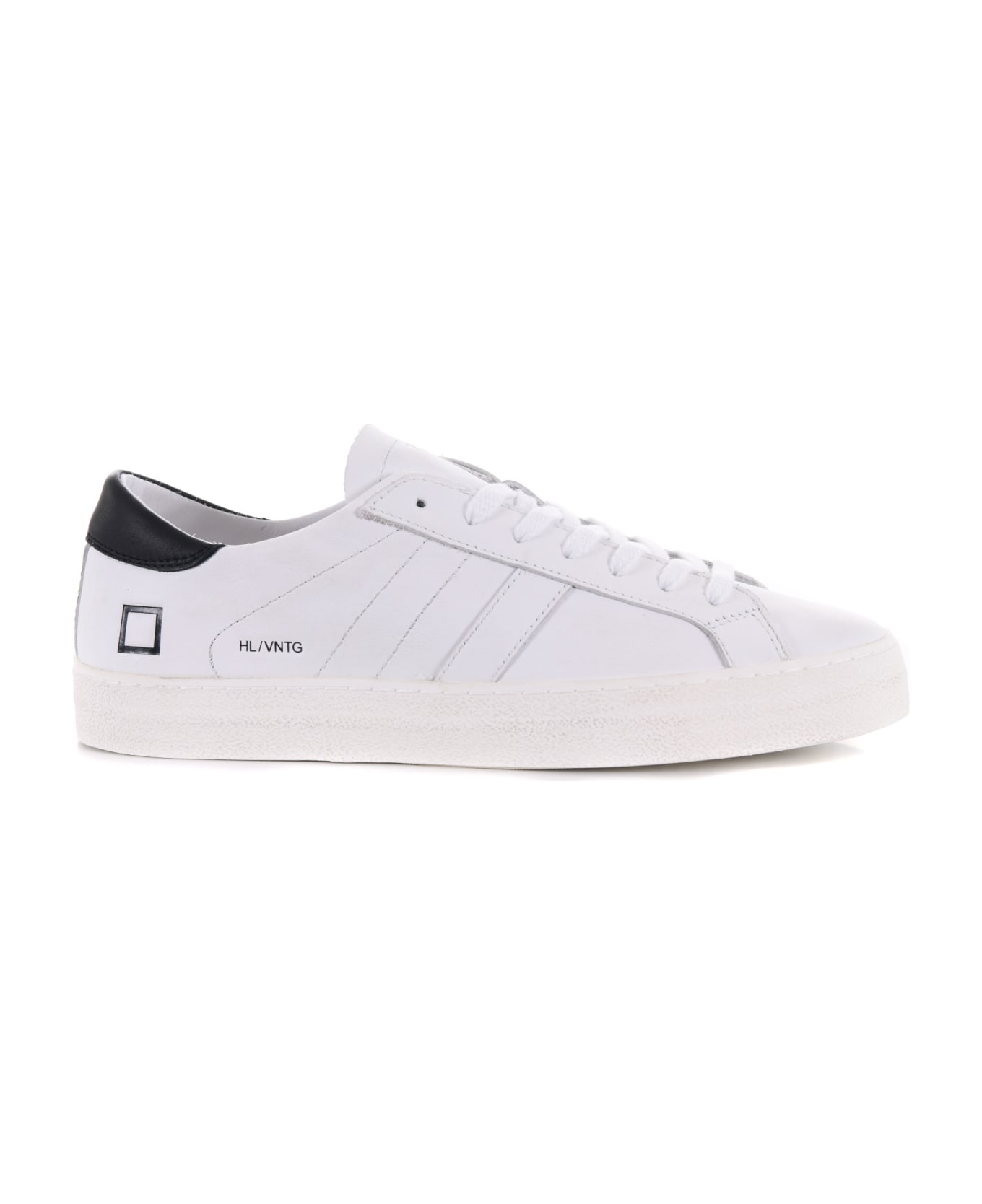 D.A.T.E. Men's Sneakers Leather. - Bianco/nero スニーカー