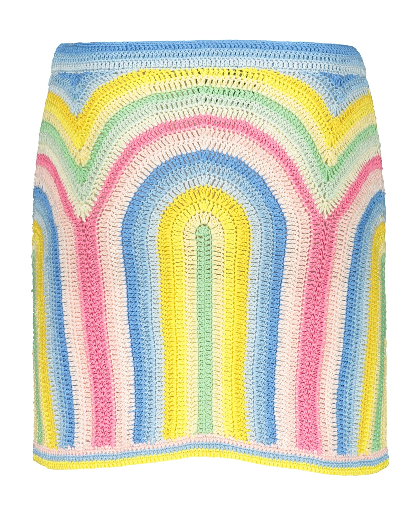 Casablanca Crochet Knit Skirt - Multicolor