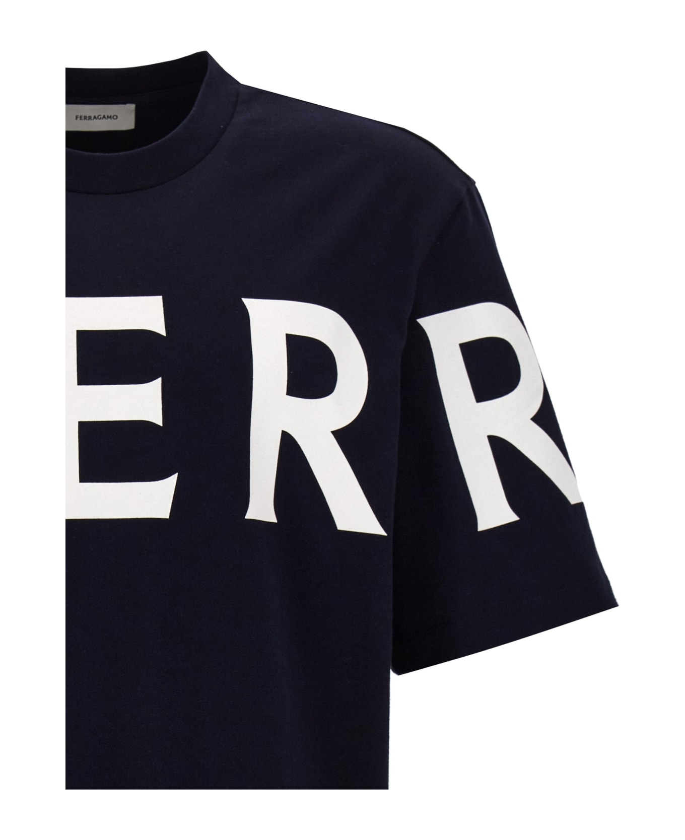 Ferragamo Logo T-shirt - Blue