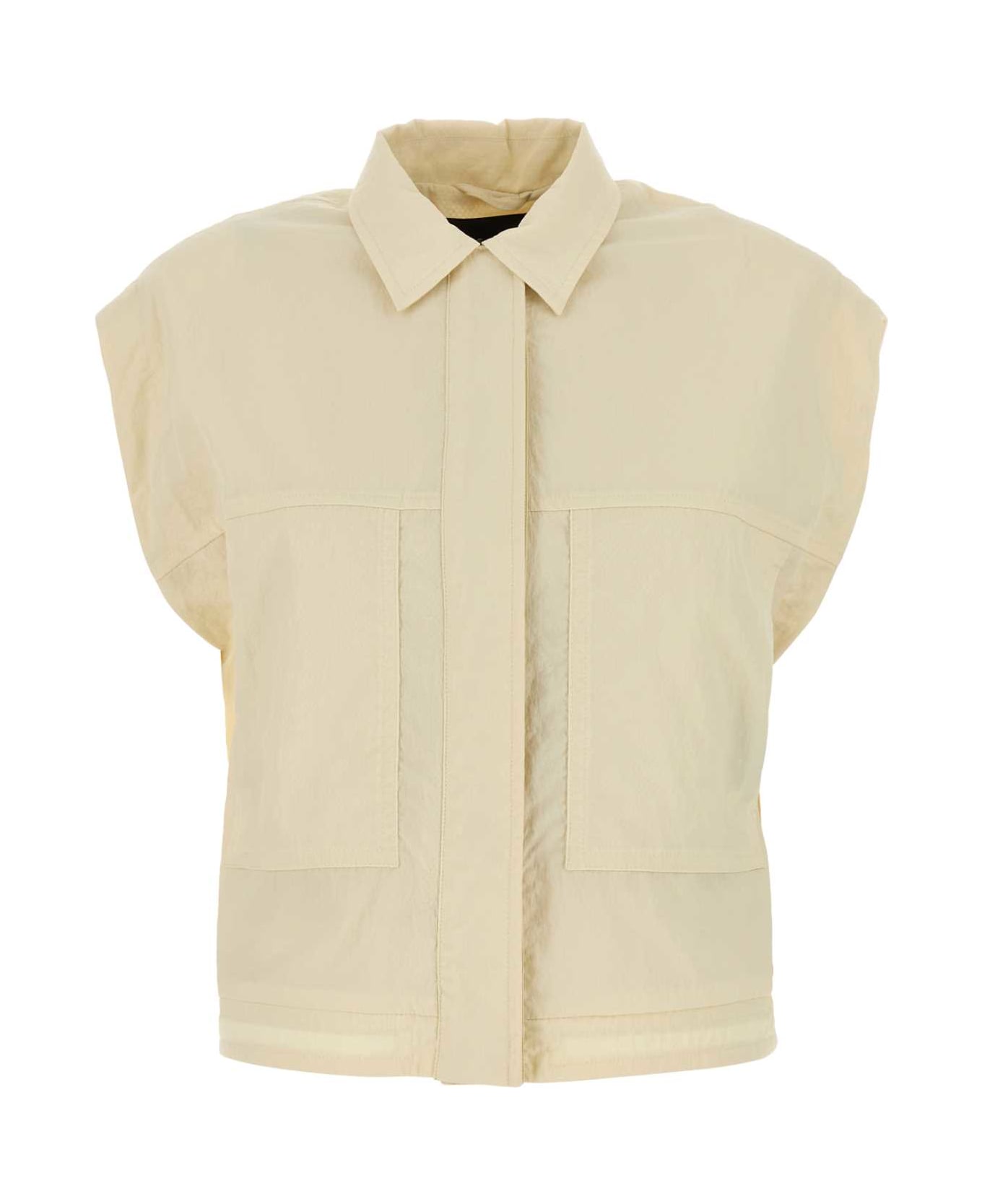 Herno Cream Nylon Vest - PANNASCURO