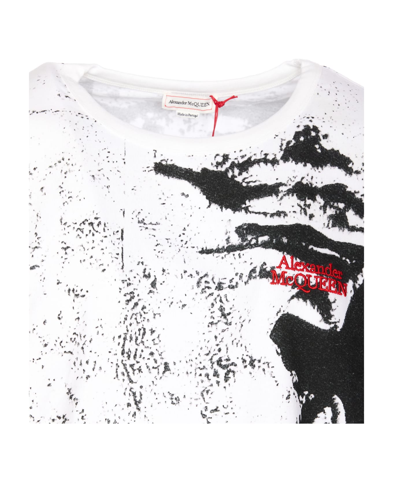 Alexander McQueen All-over Print T-shirt - White Black