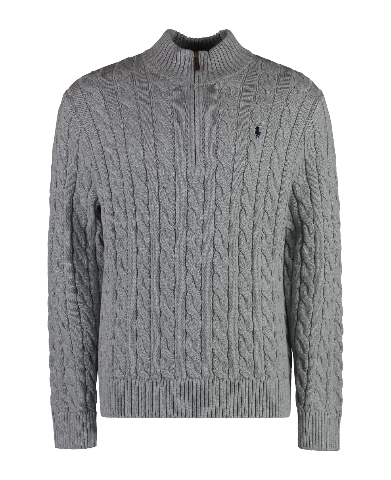 Polo Ralph Lauren Cotton Turtleneck Sweater - grey