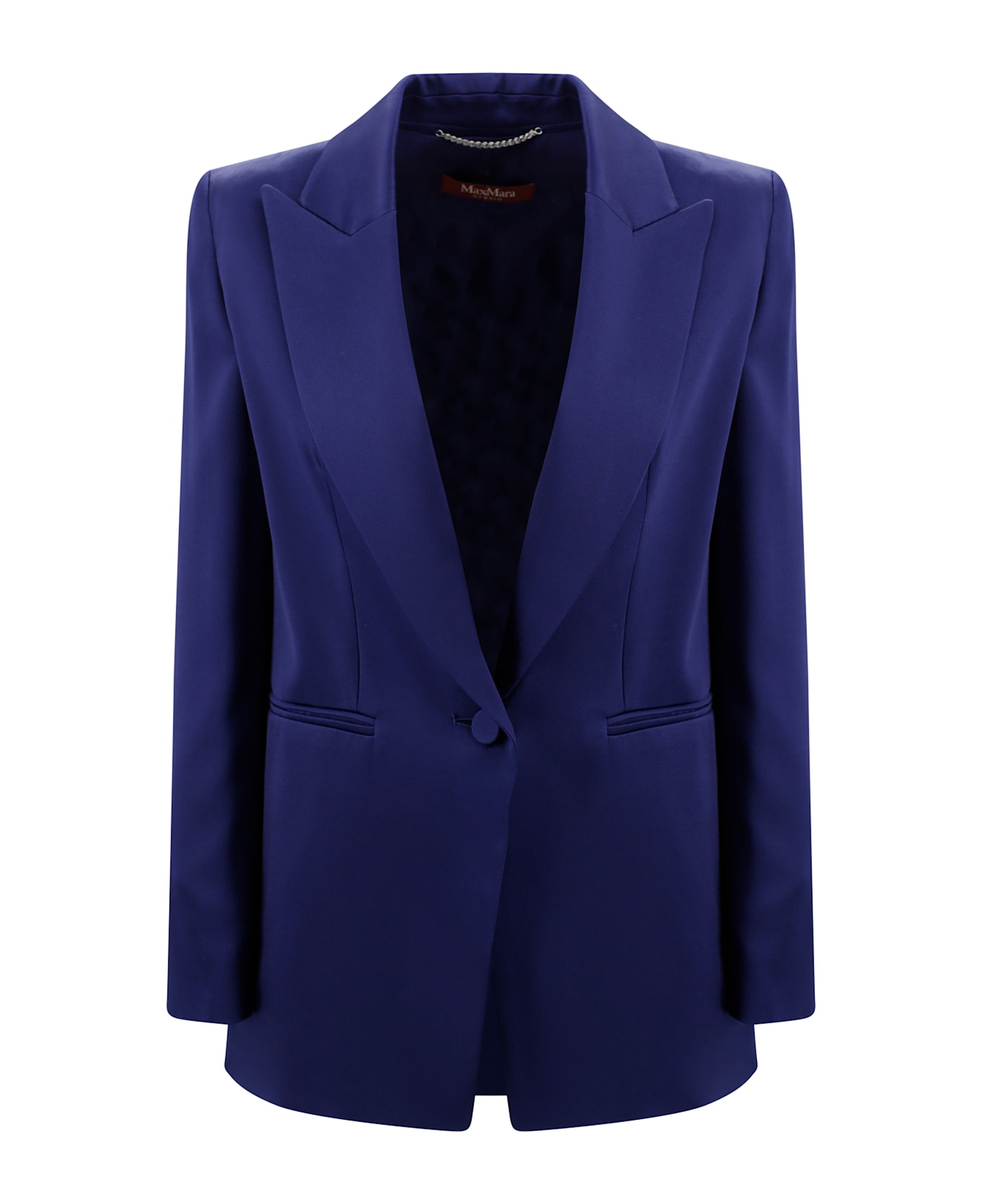 Max Mara Studio Cady Single-breasted Blazer Max Mara Studio - Blue