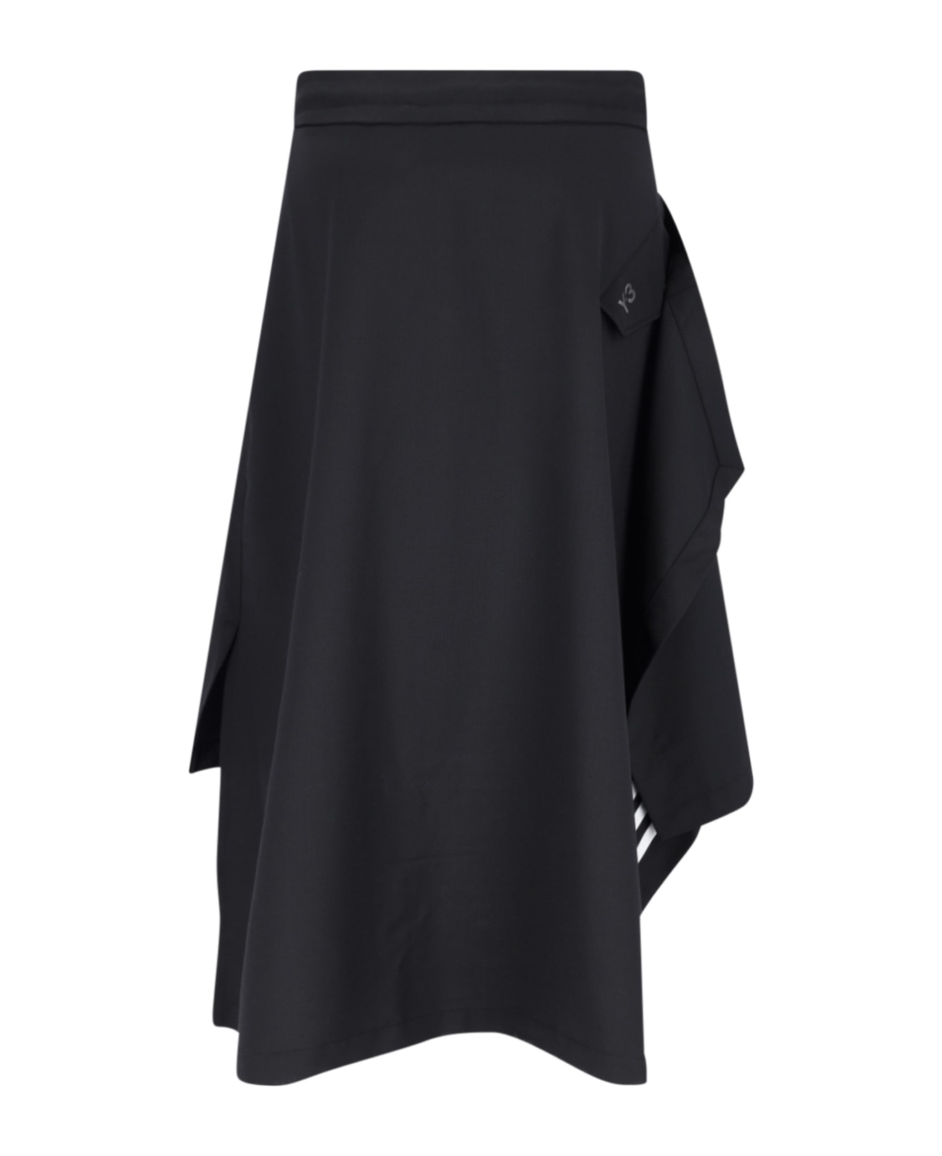 Y-3 Asymmetrical Skirt - Black name:468