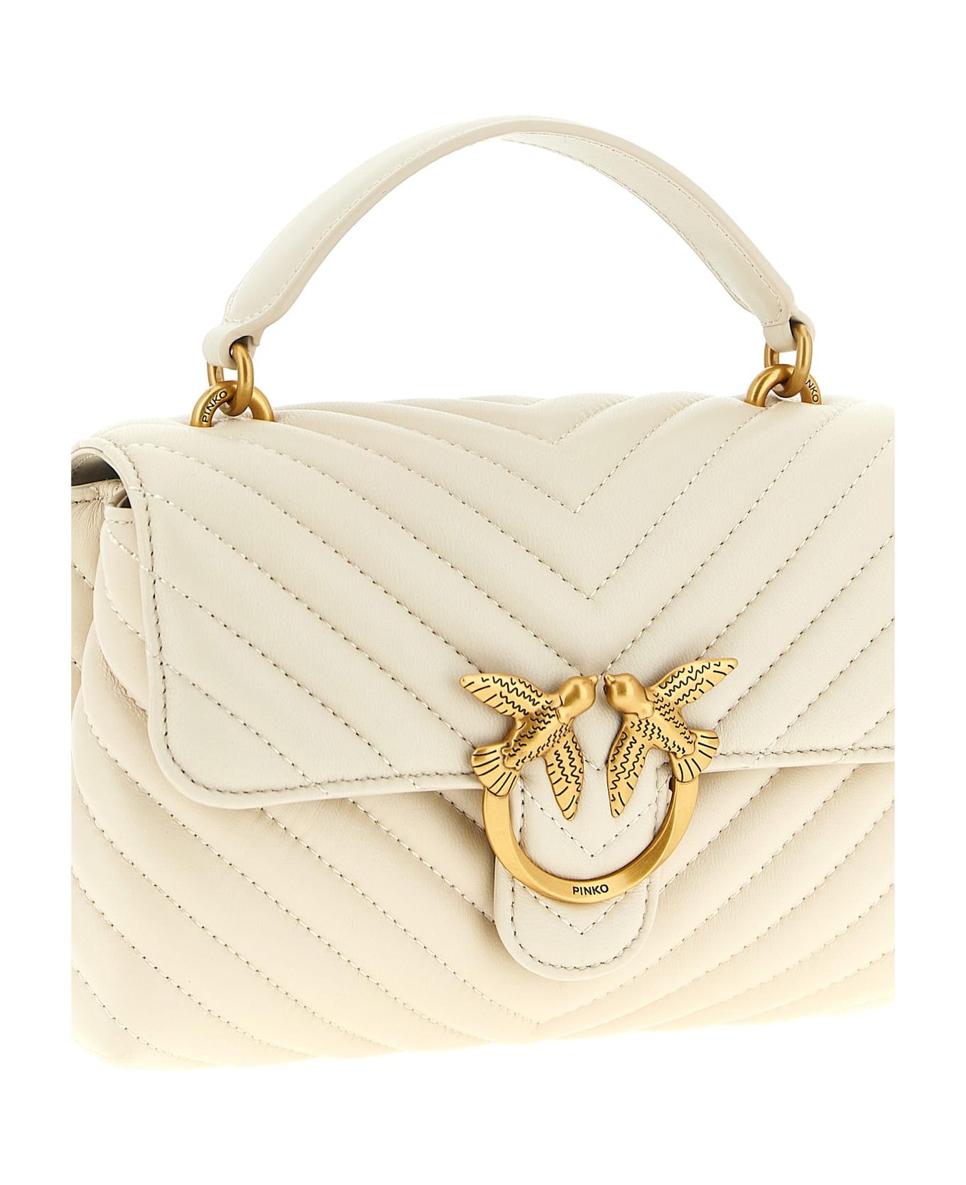 Pinko 'mini Lady Love Puff' Handbag - White