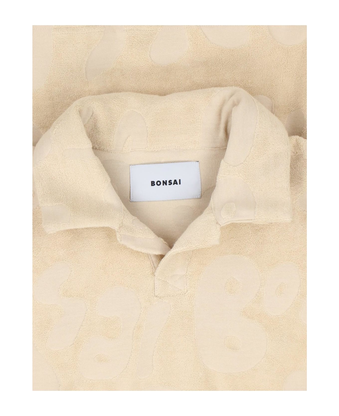 Bonsai Terry Cloth T-shirt - Almoil Almond Oil ポロシャツ