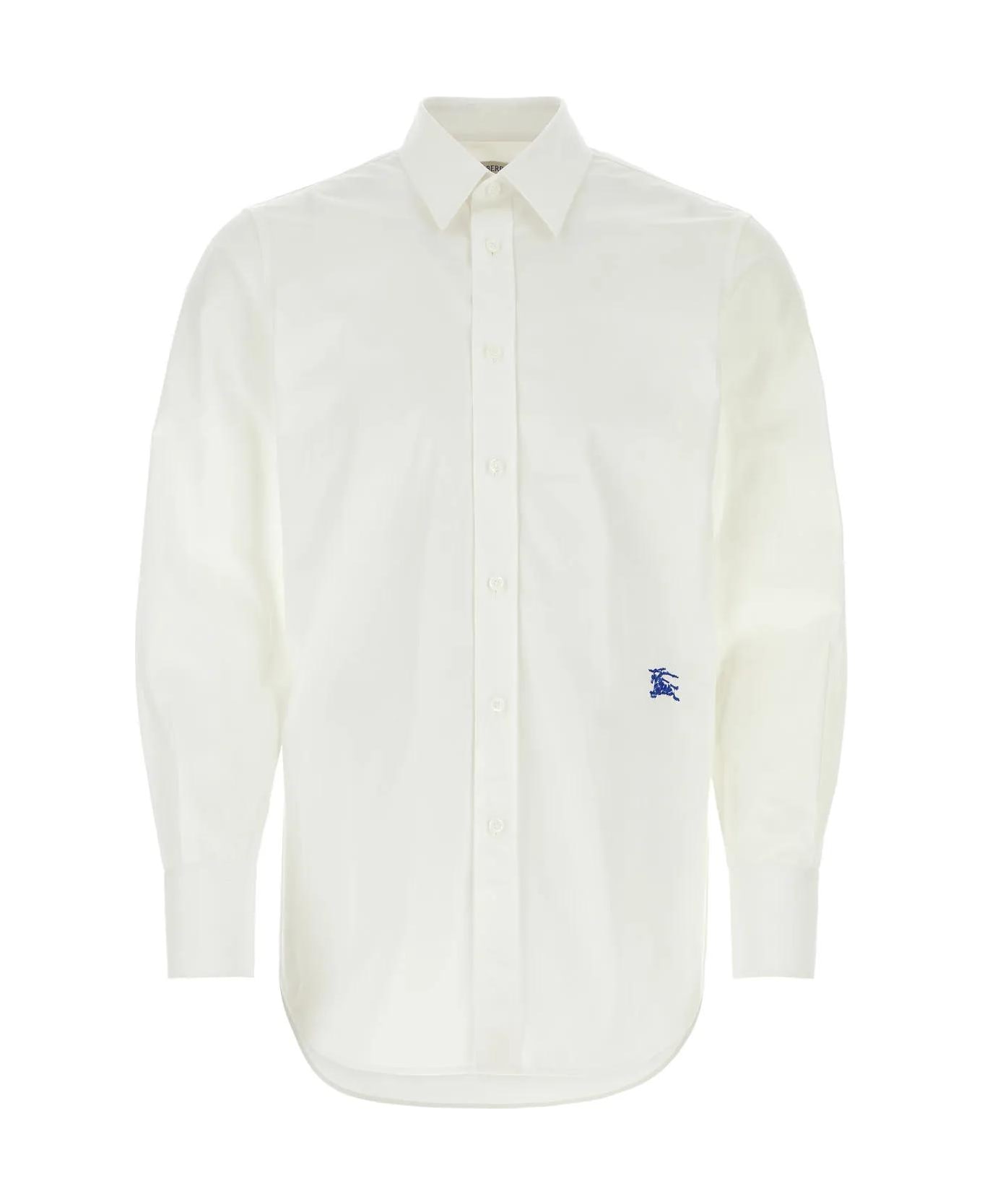 Burberry Whit Poplin Shirt - White