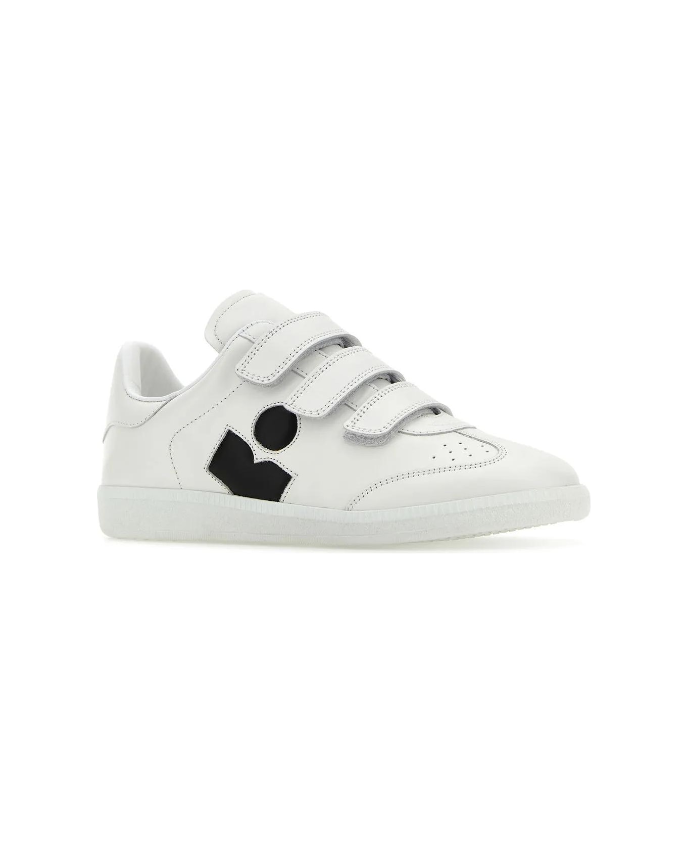 Isabel Marant White Leather Logo Classic Sn Sneakers - White スニーカー