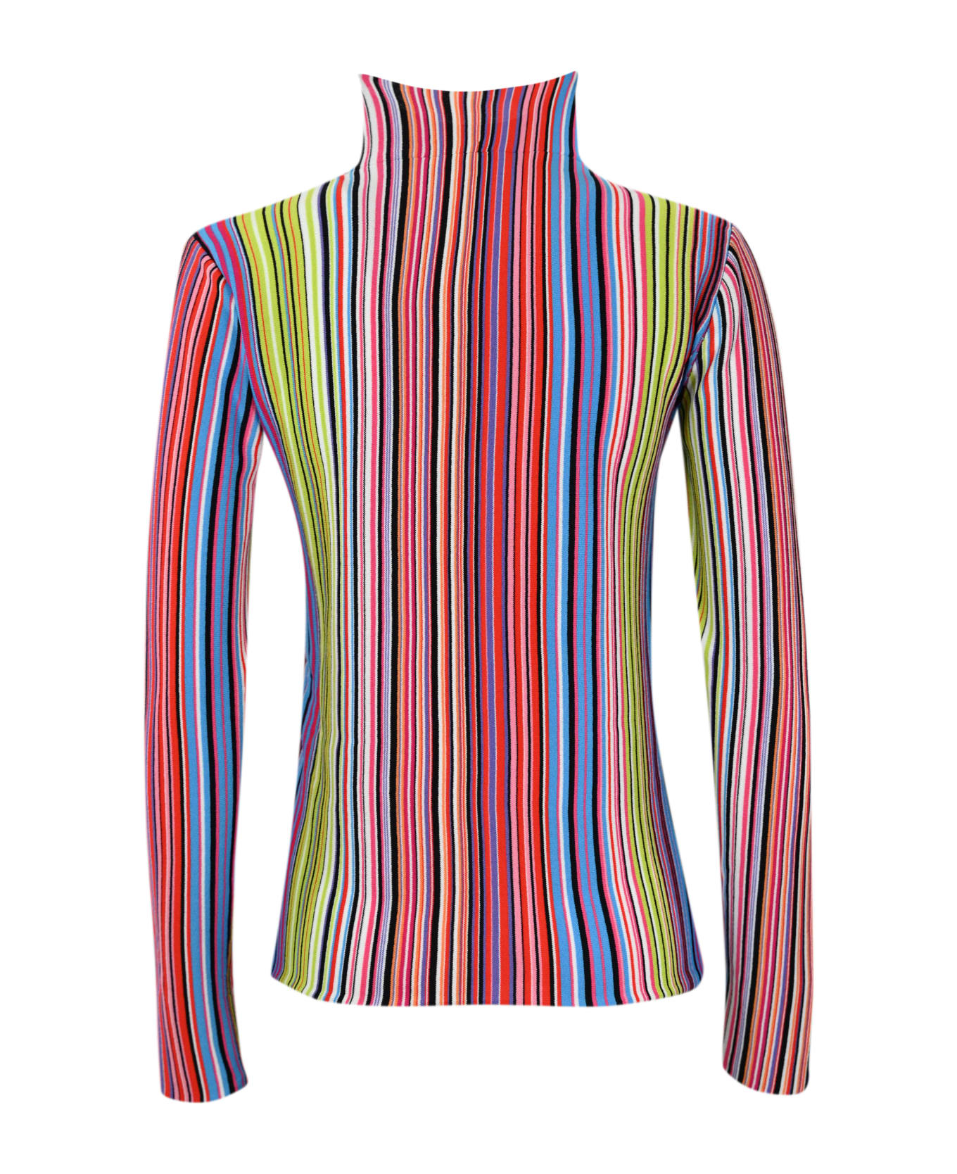 Liviana Conti Striped Viscose Sweater - Riga multicolor ニットウェア