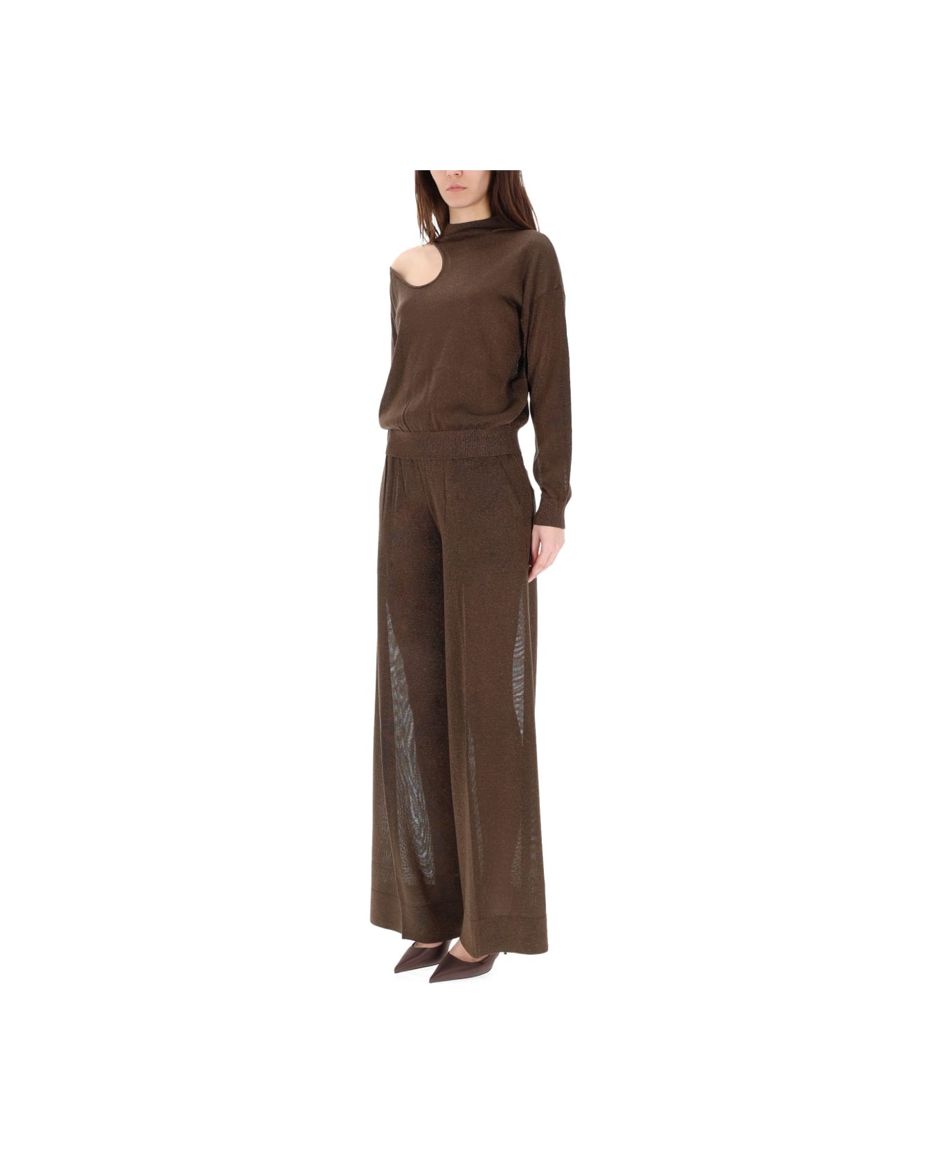 Circus Hotel Tailored Pants - BROWN