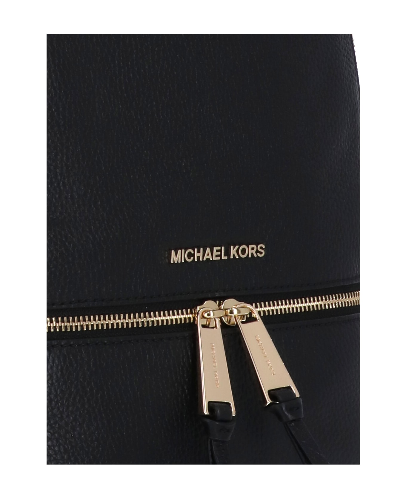 MICHAEL Michael Kors Rhea Backpack In Black Tumbled Leather - Black バックパック