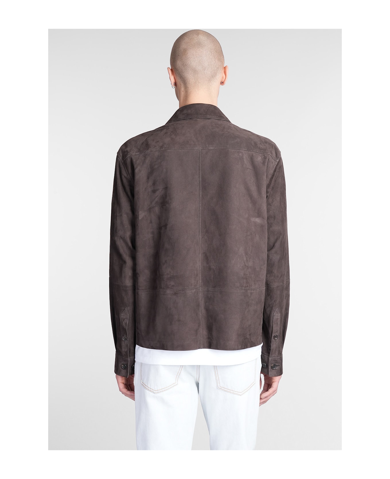 Bally Leather Jacket In Brown Leather - brown