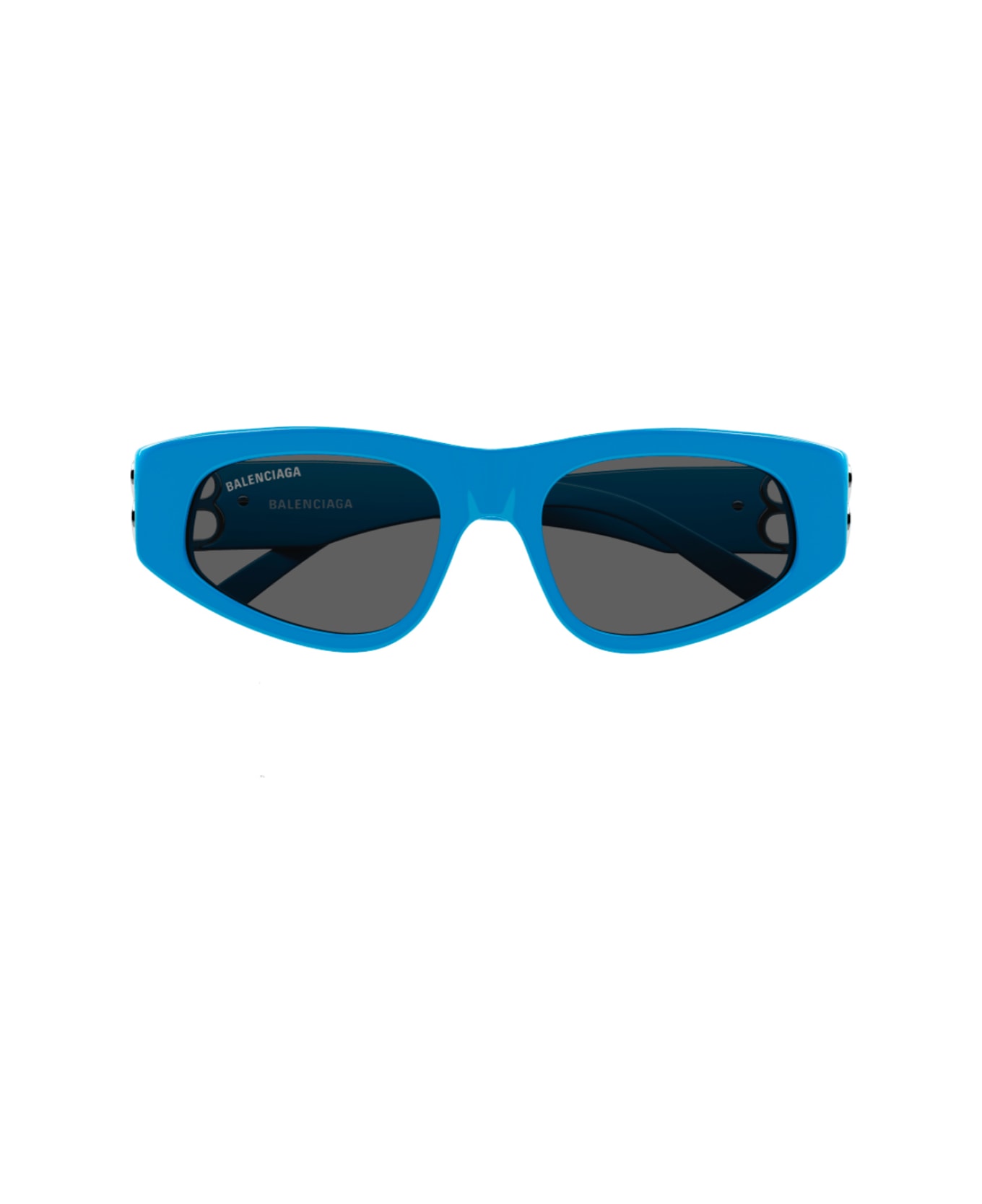 Balenciaga Eyewear Bb0095s Sunglasses - 011 LIGHT BLUE SILVER GREY サングラス