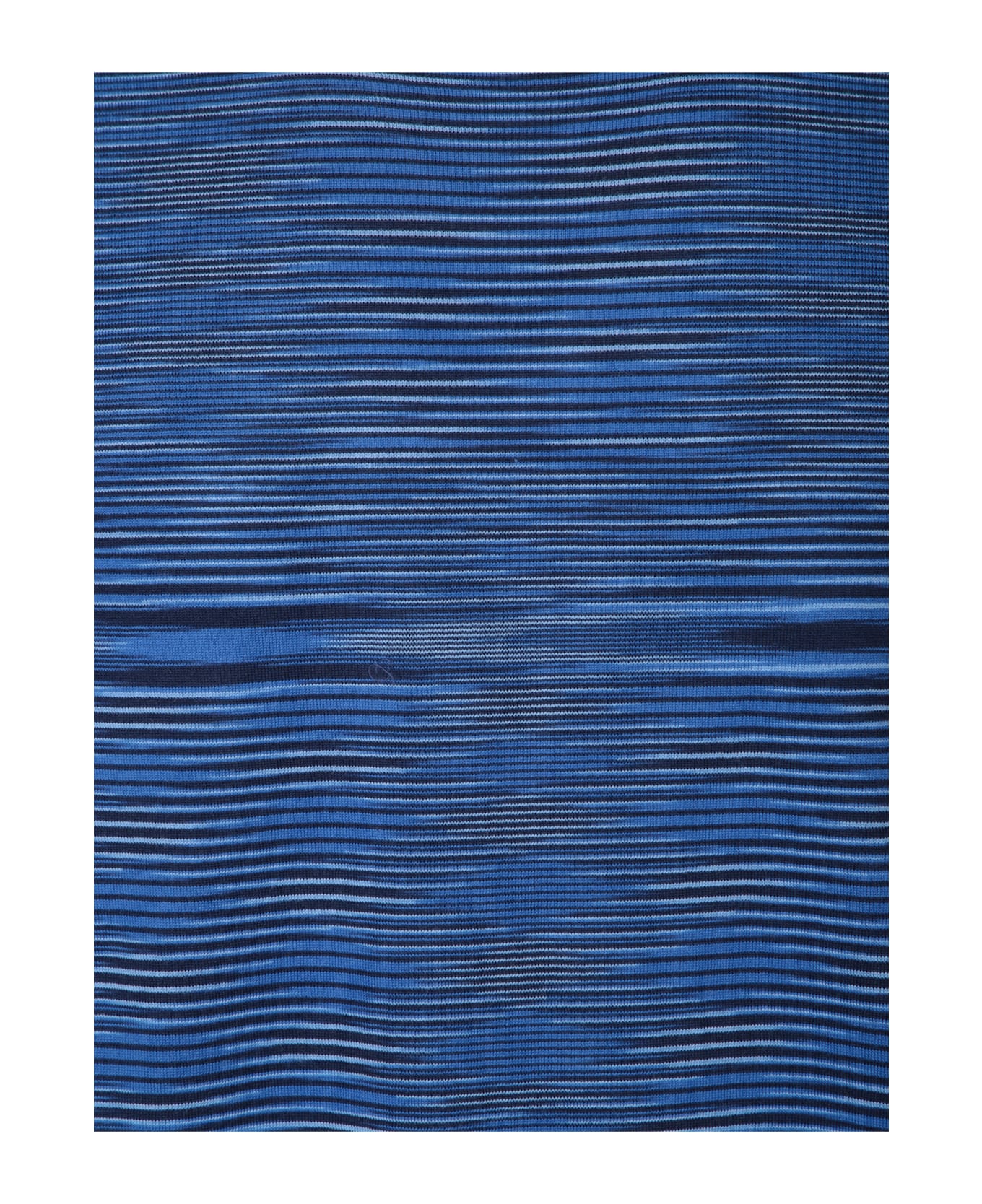 Missoni Short Sleeved Striped Crewneck T-shirt - Blue