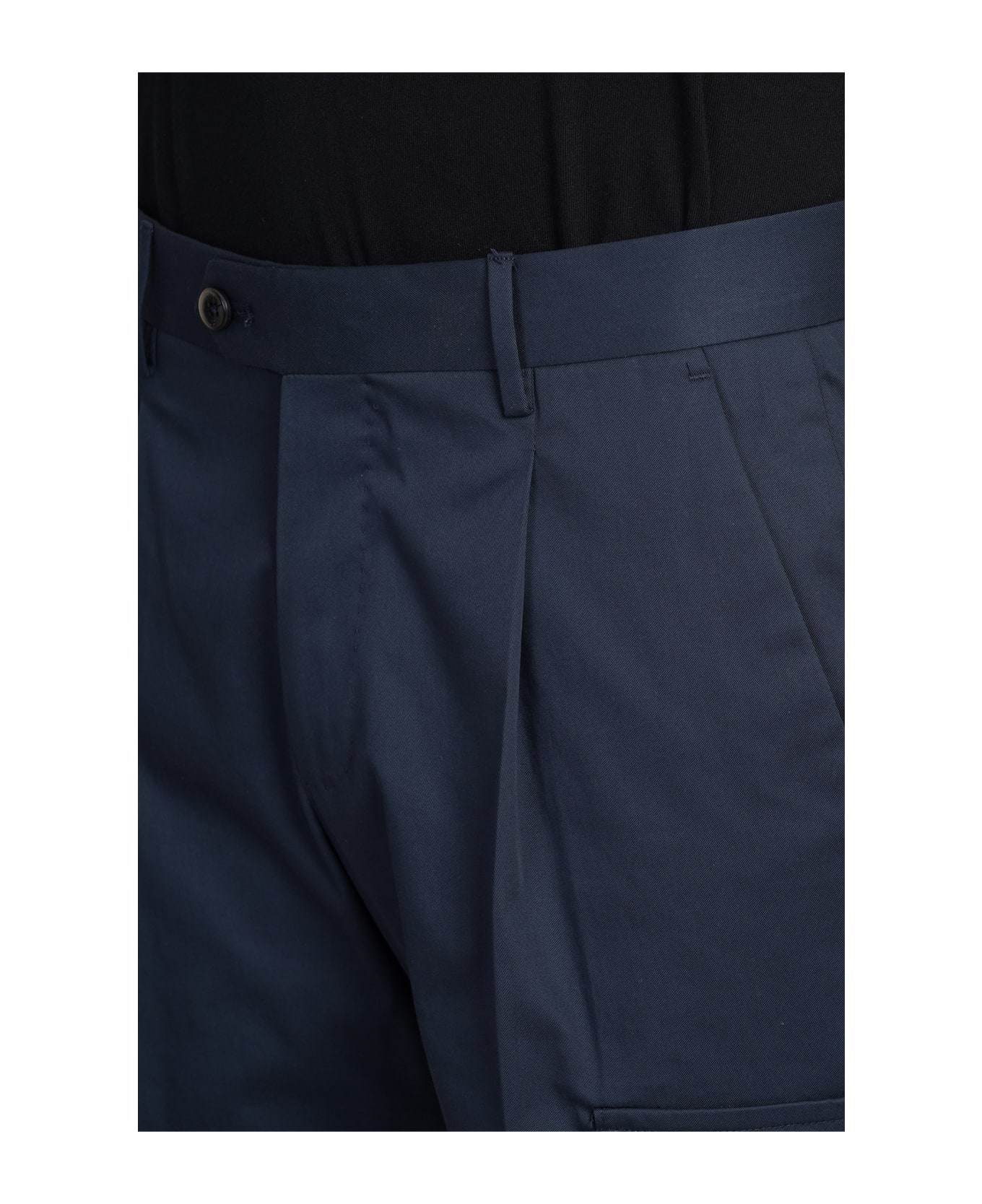PT Torino Pants In Blue Cotton - blue