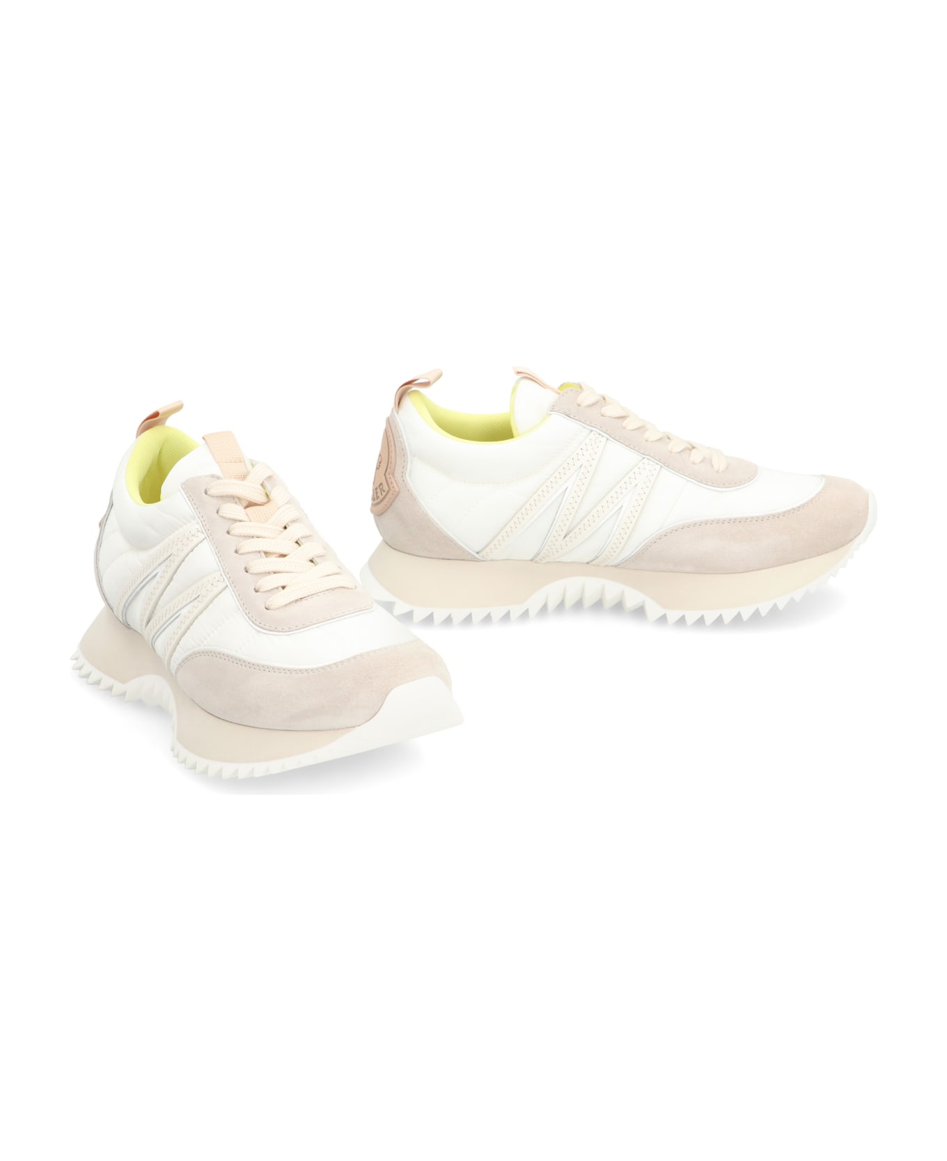 Moncler Pacey Nylon Low-top Sneakers - White