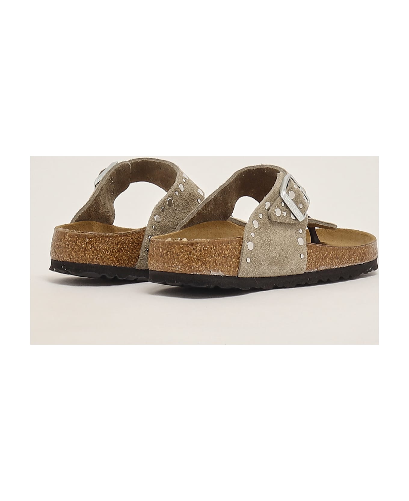Birkenstock Gizeh Rivet Pelle Suede Sandal - TORTORA