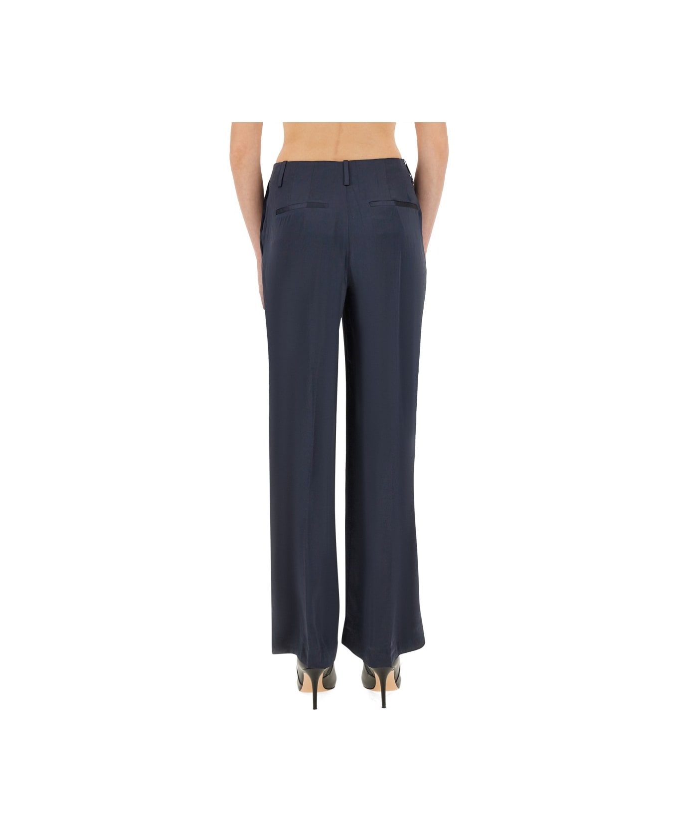 Theory Satin Pants - BLUE