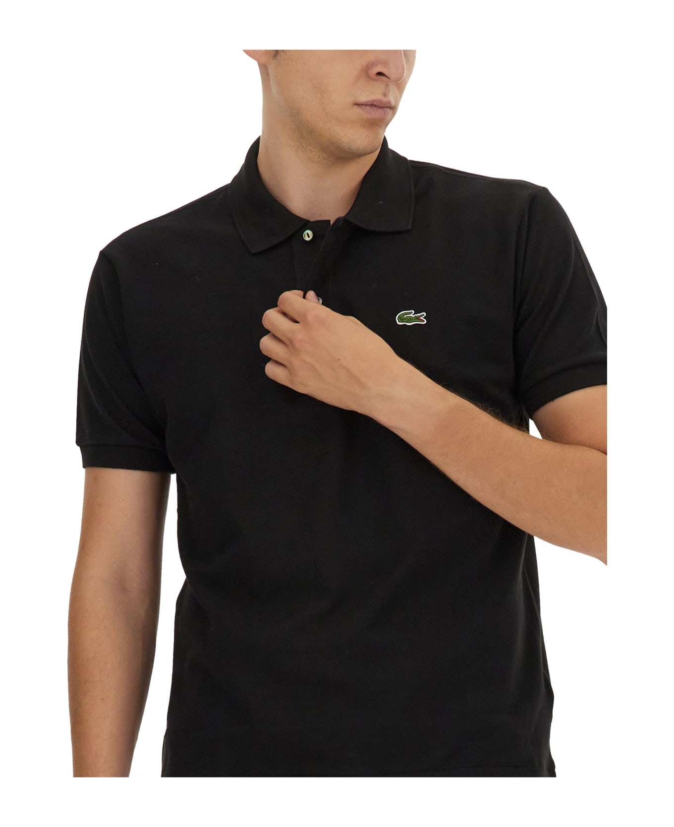 Lacoste Polo With Logo Lacoste - BLACK