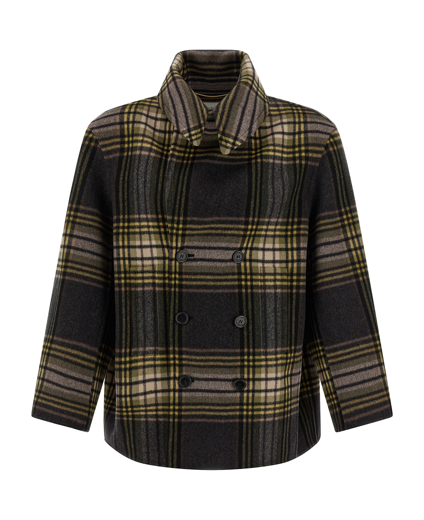 Saint Laurent Caban Coat - Multicolor