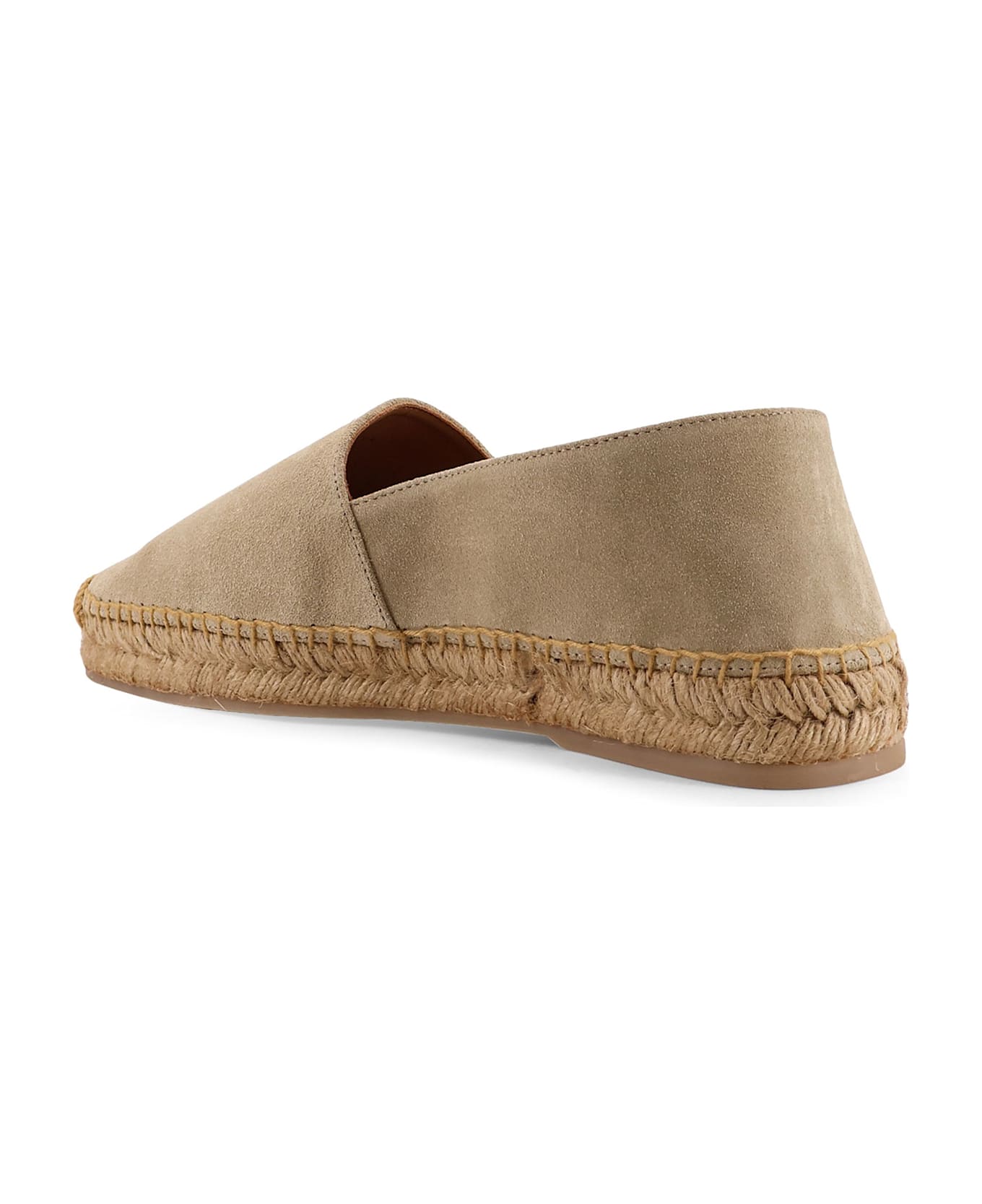 Kiton Suede Espadrilles With Iconic Stitching - Sand
