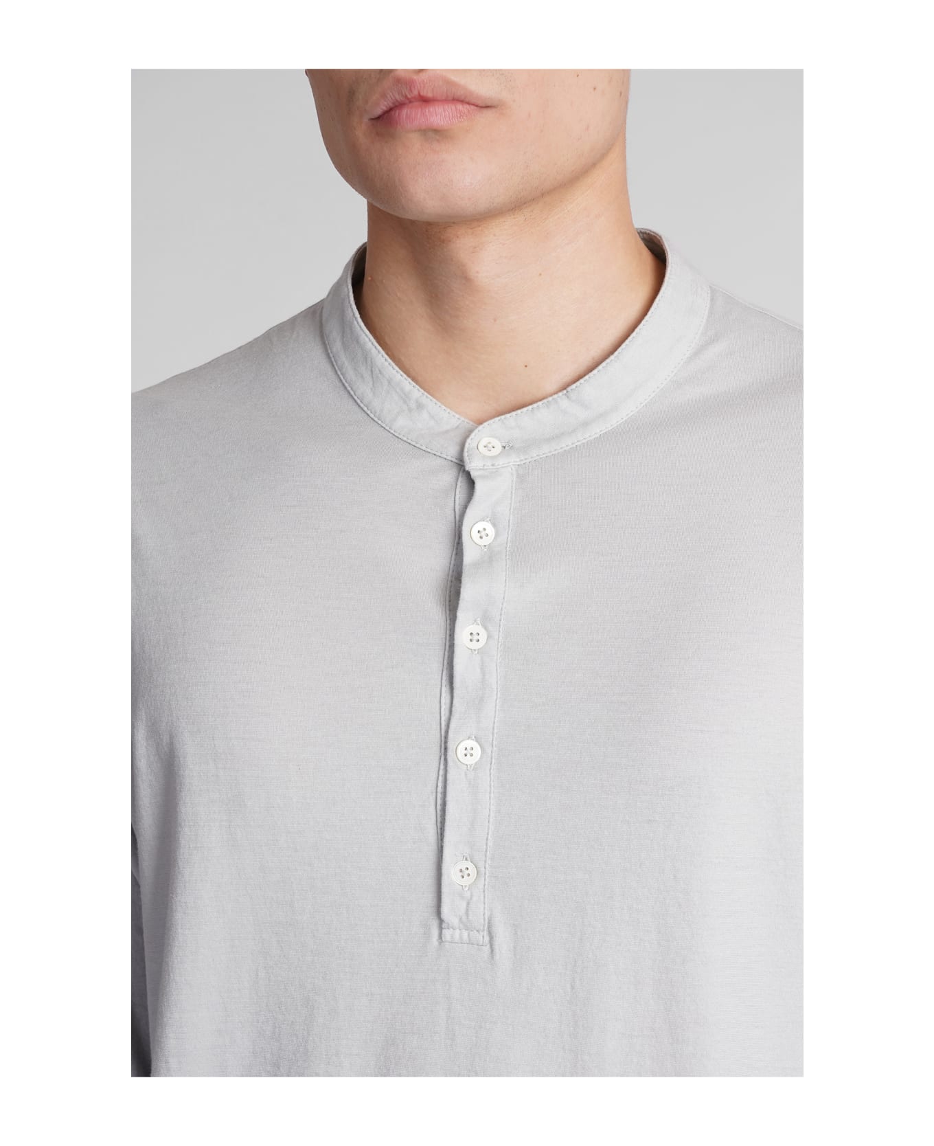 Massimo Alba Hawai T-shirt In Grey Cotton - grey