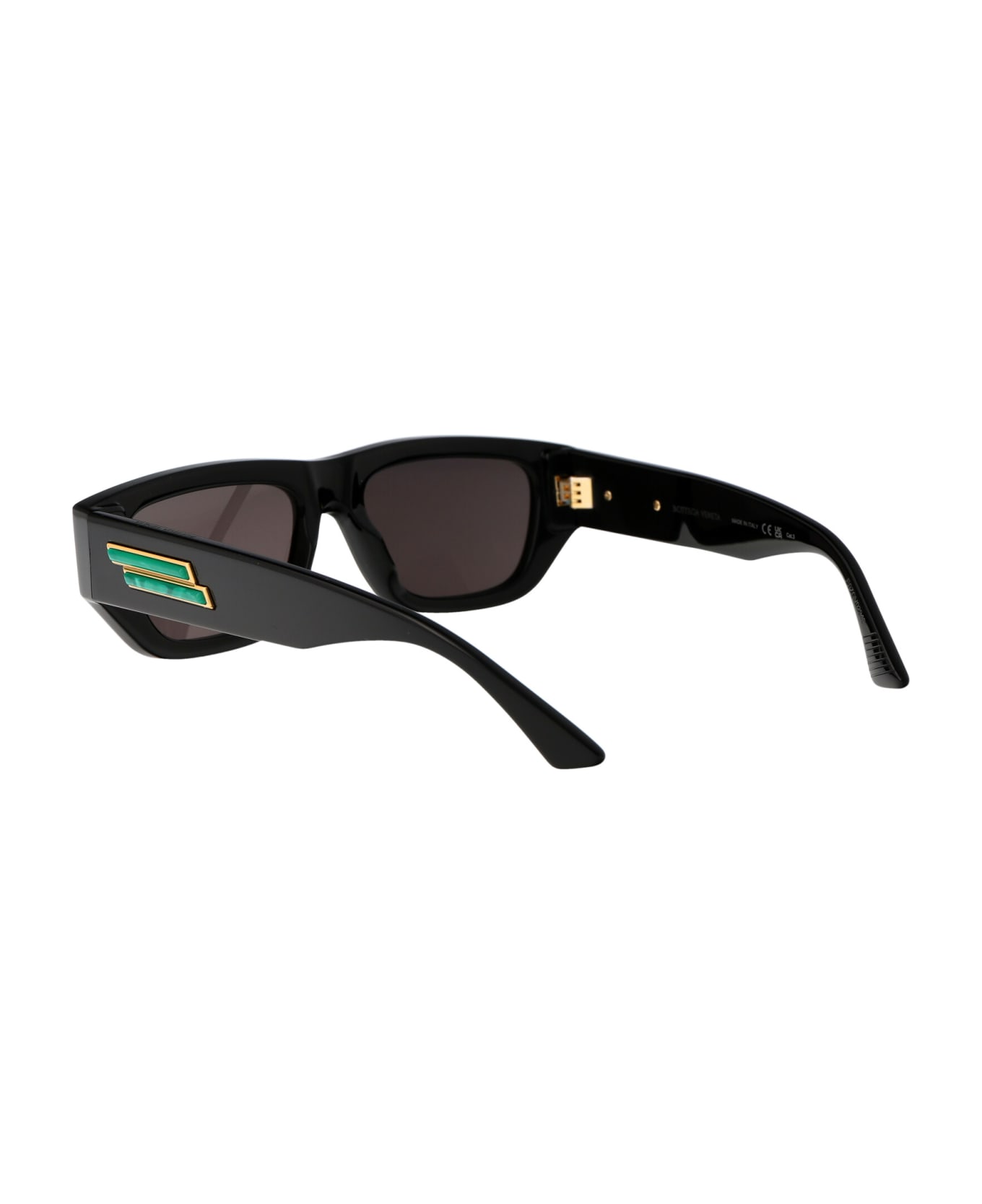 Bottega Veneta Eyewear Bv1252s Sunglasses - 001 BLACK BLACK GREY
