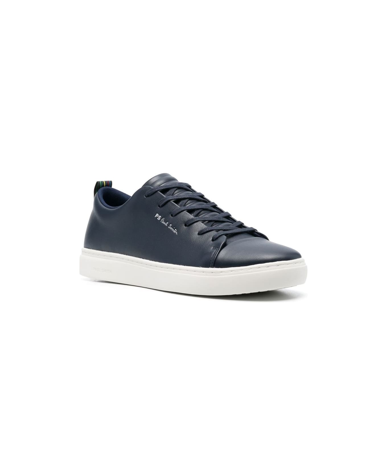 PS by Paul Smith Leather Sneakers - Blue
