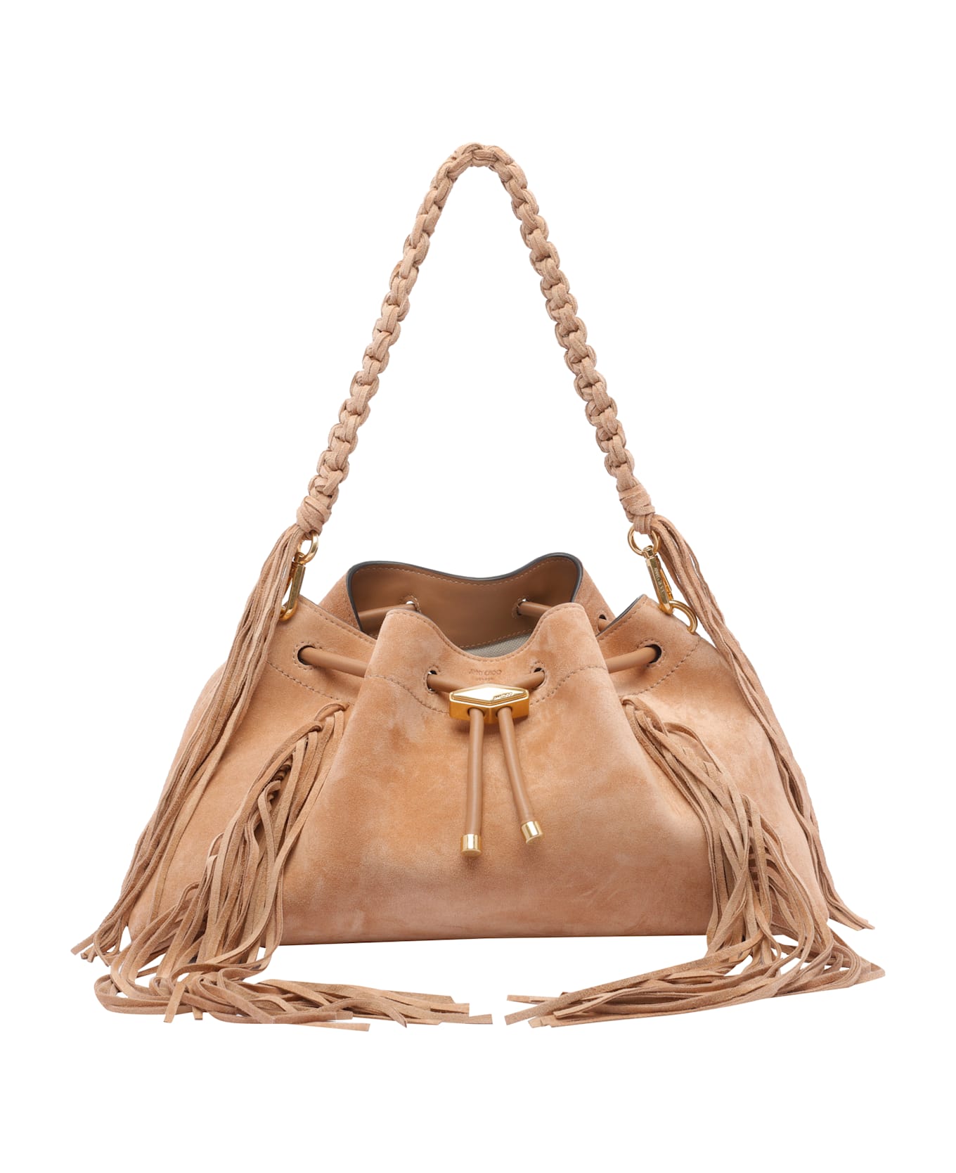 Jimmy Choo Bon Bon E/w Shoulder Bag - Beige