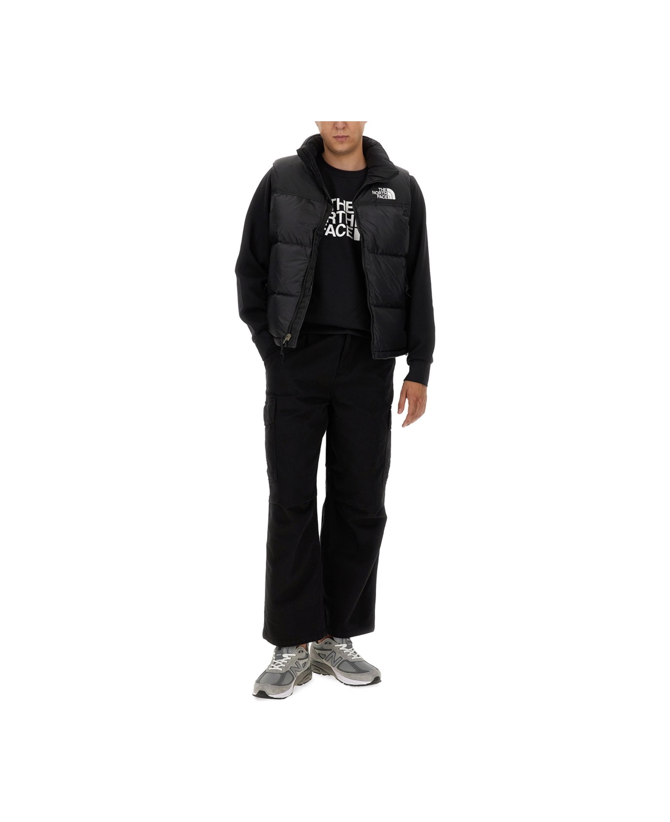 The North Face Vests With Logo - BLACK