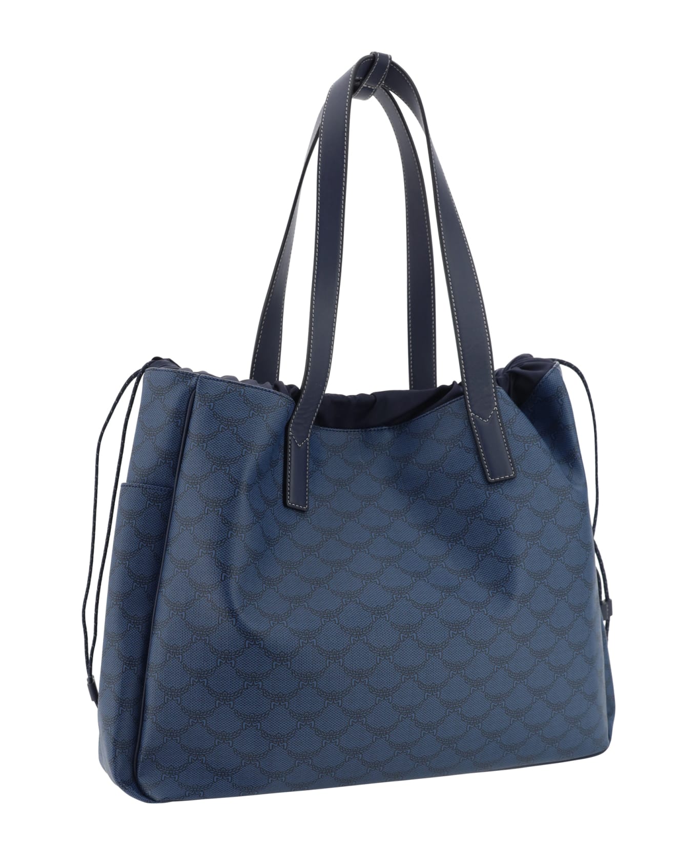 MCM Himmel Tote Shoulder Bag - Navy Blazer