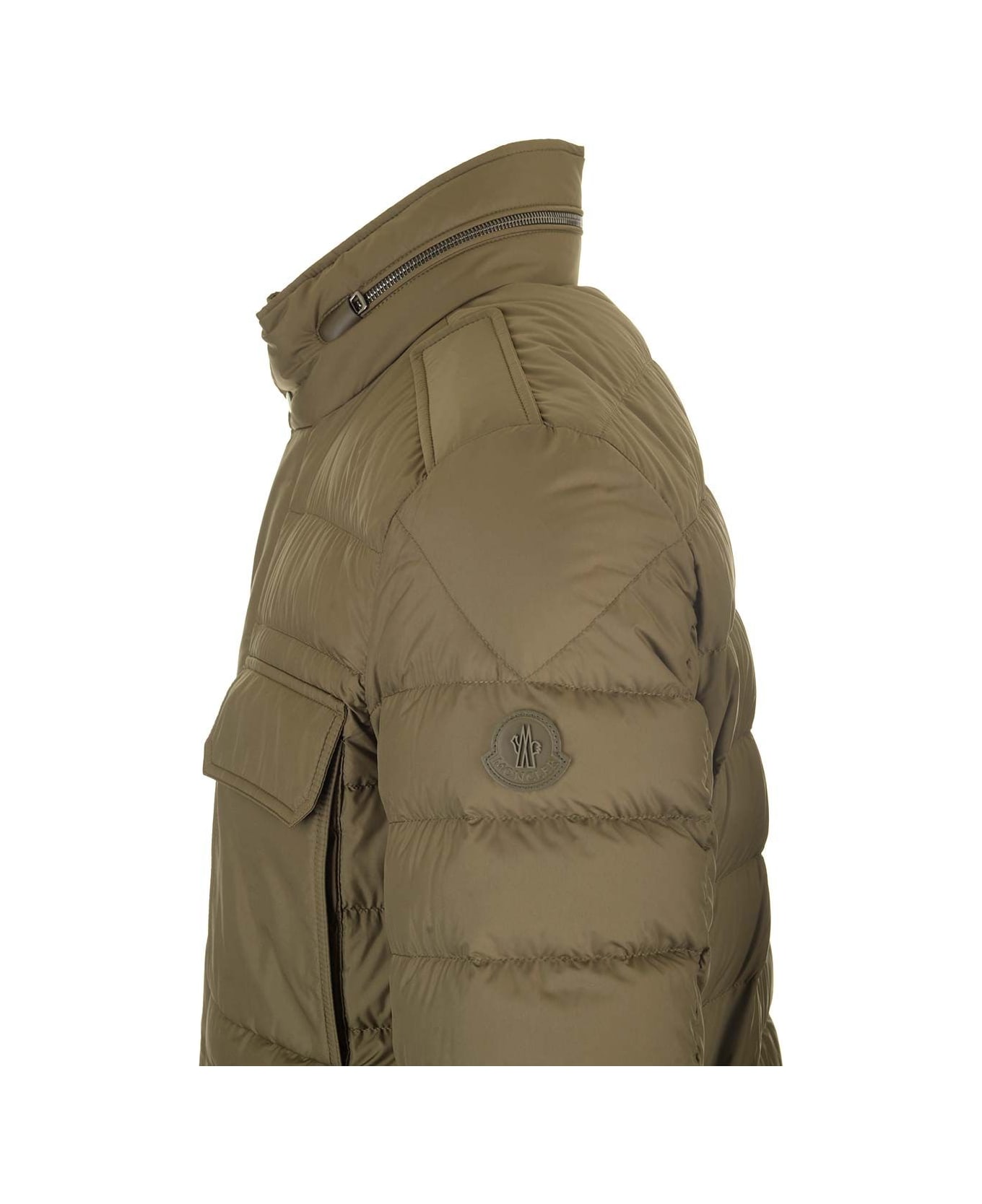 Moncler Fuciade Midi Down Jacket - GREEN