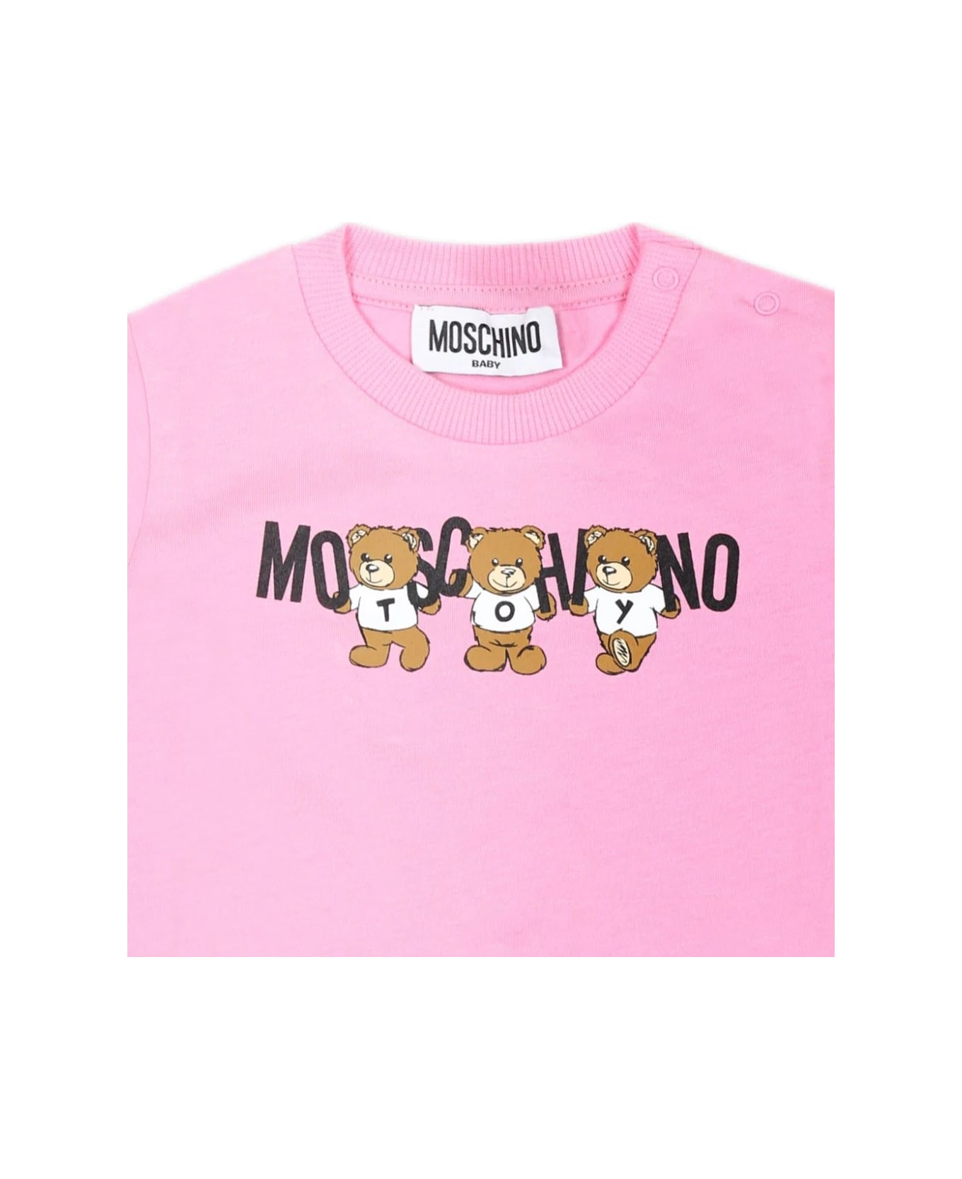 Moschino T-shirt Con Stampa - Pink