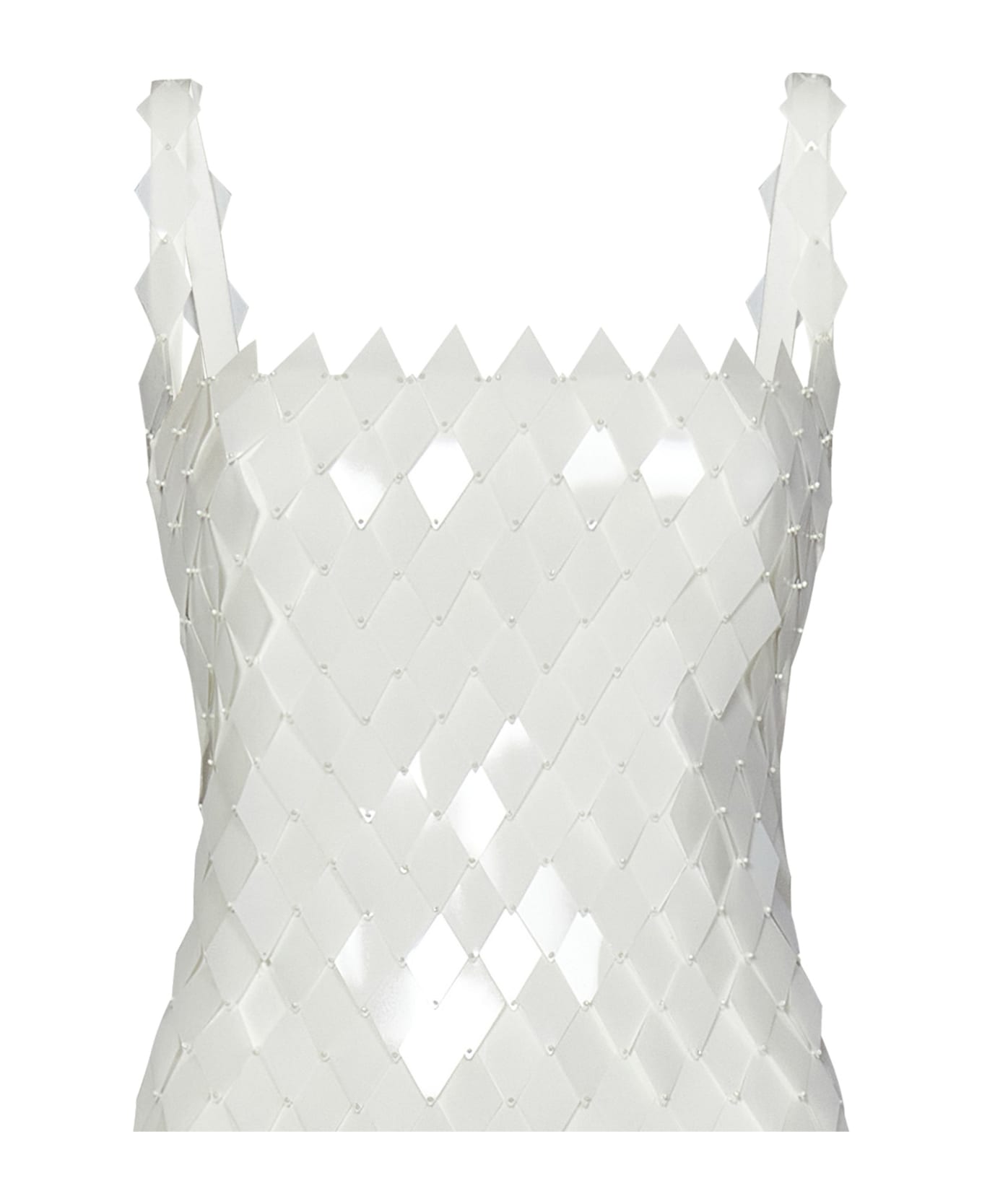 The Attico Rue' Mini Dress - White