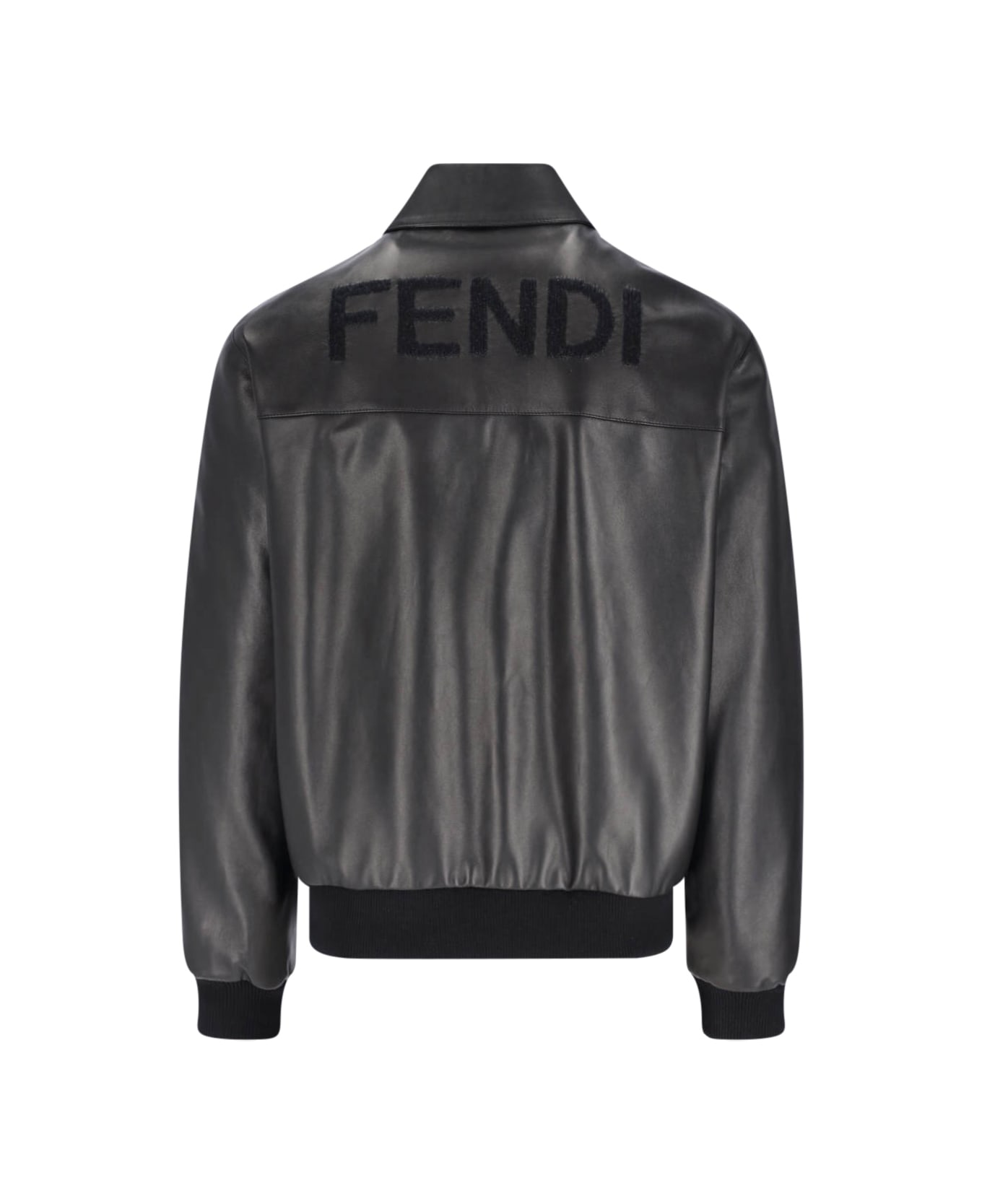 Fendi Lamb Leather Jacket - Black  
