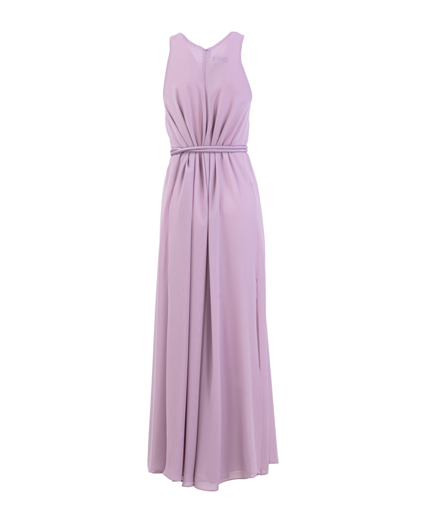 Emporio Armani Long Creponne Dress - Lilac ワンピース＆ドレス