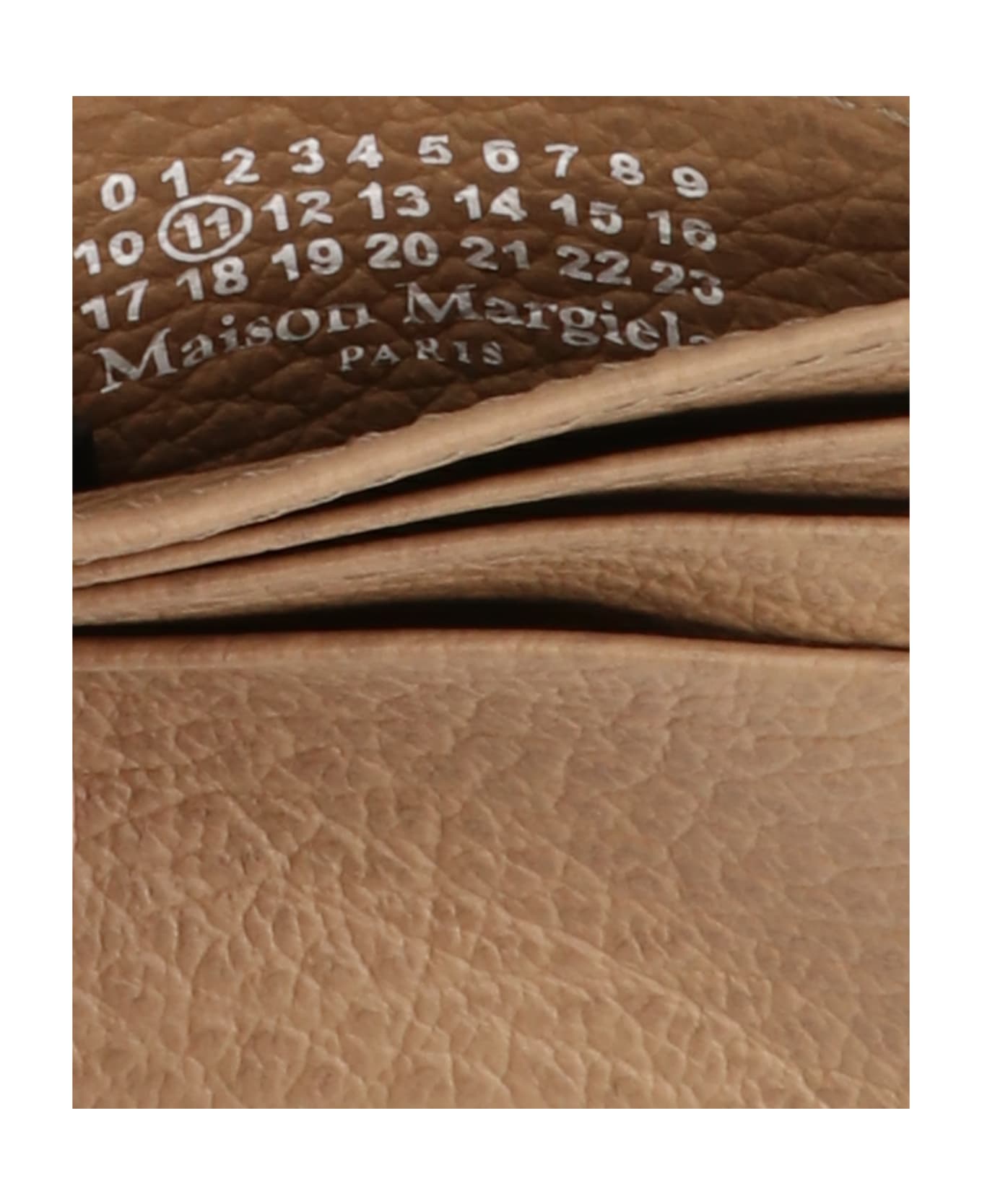 Maison Margiela 'stitching' Card Holder - Brown