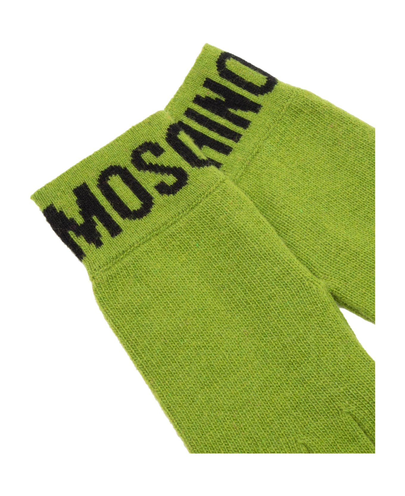Moschino Cashmere Gloves - Green
